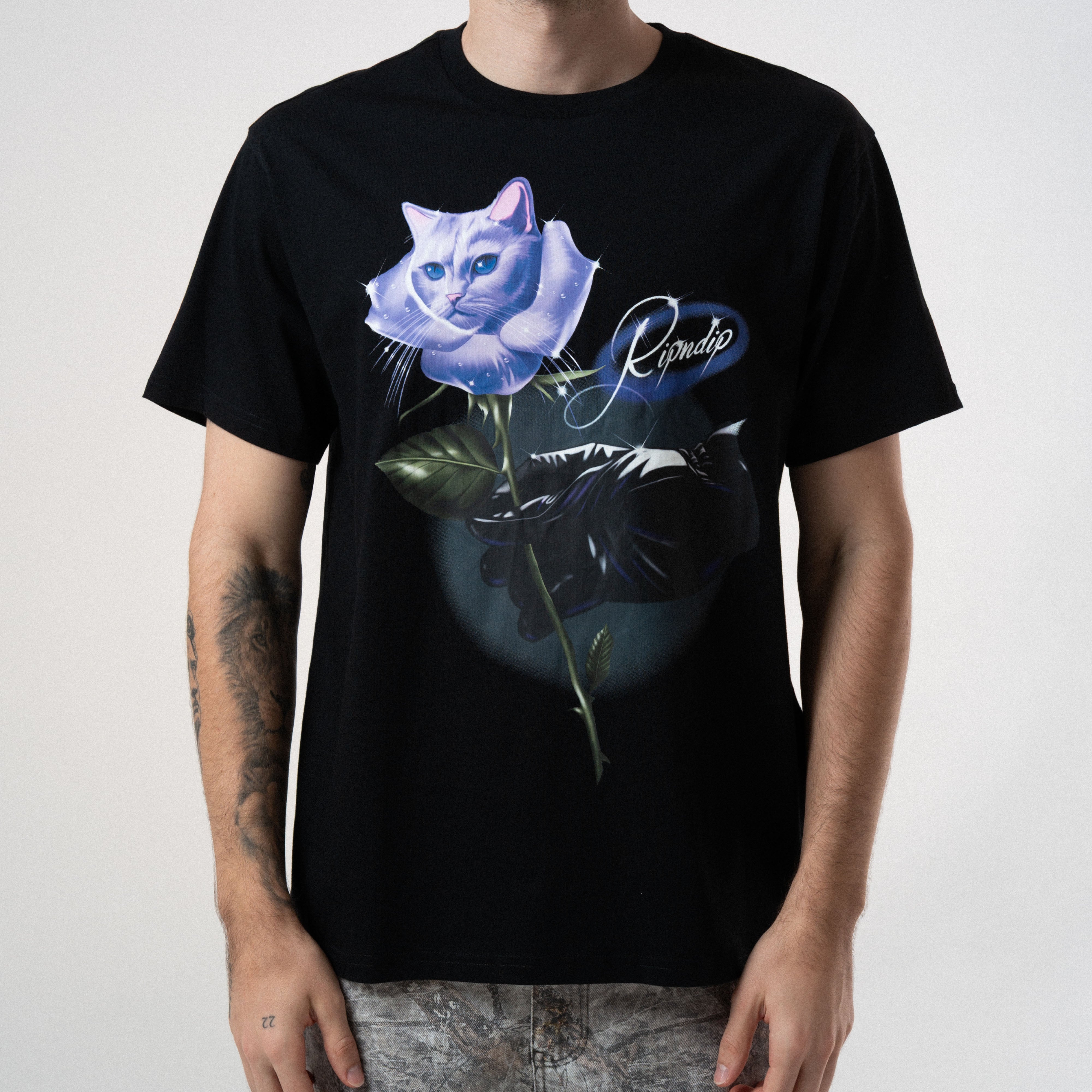 RIPNDIP Rose Tee (Black)