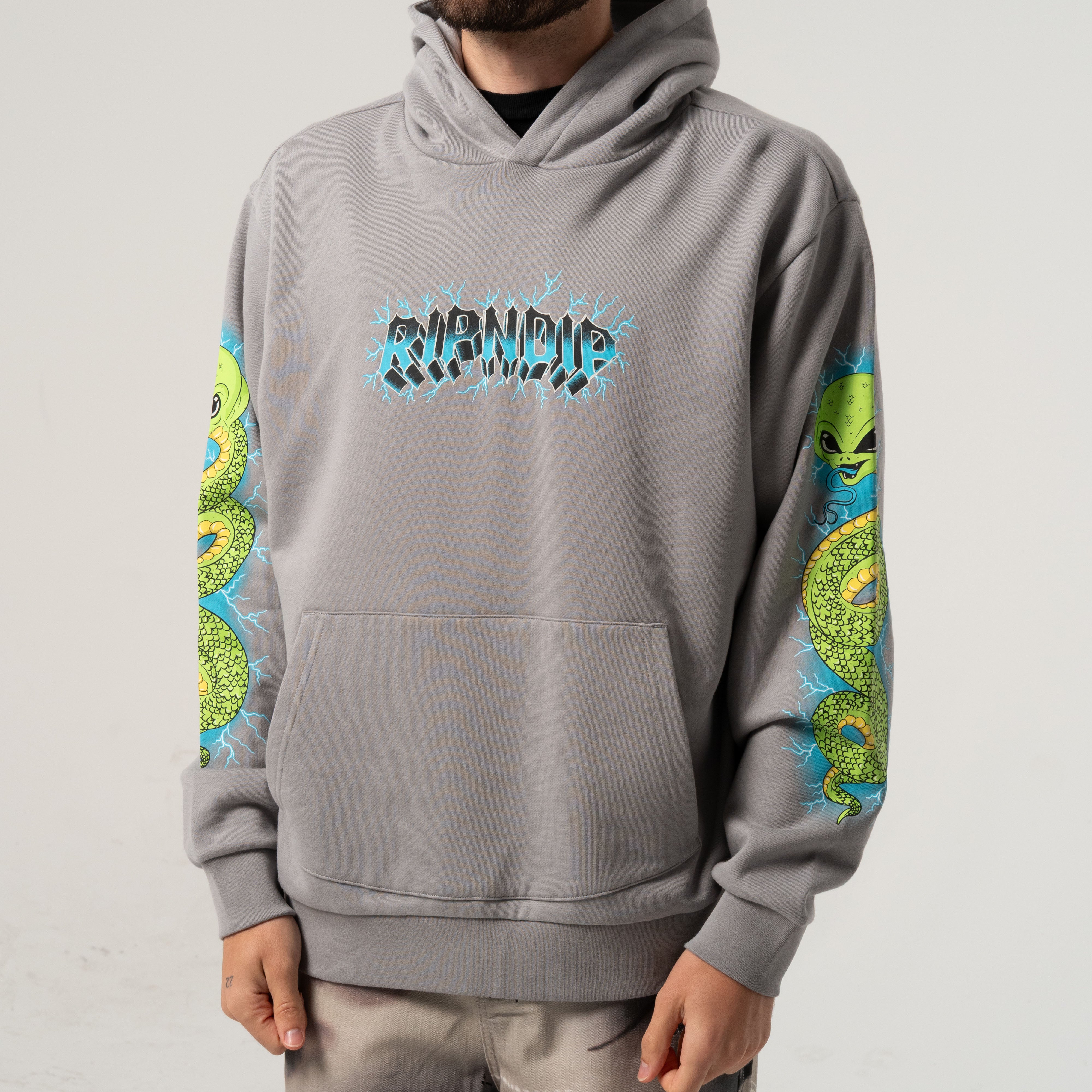 RIPNDIP Skull and Bones Hoodie (Charcoal)