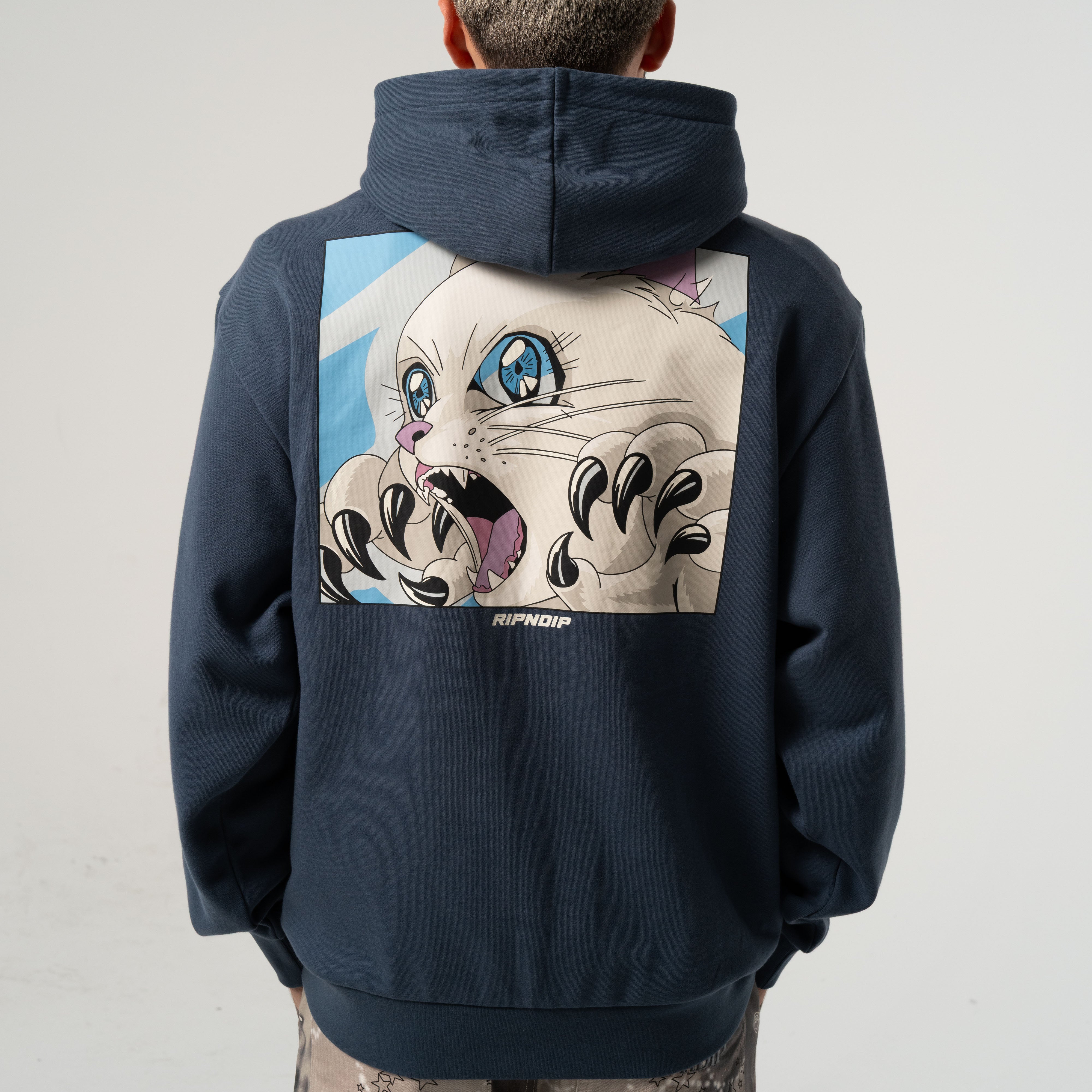 RIPNDIP Metal Claw Hoodie (Navy)