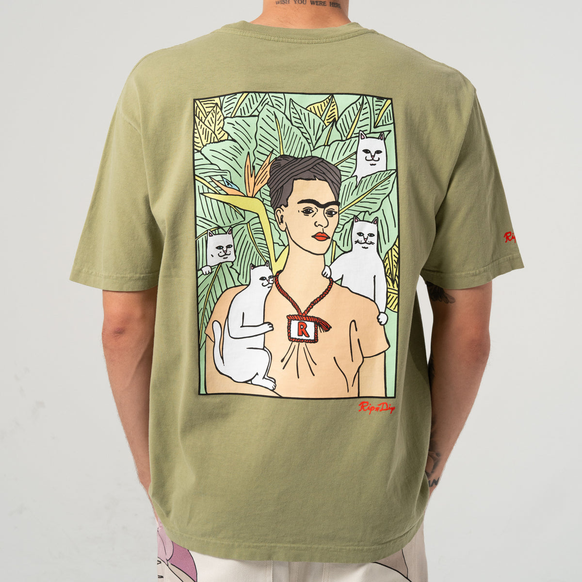 RIPNDIP Nermal Portrait Tee (Light Forest)
