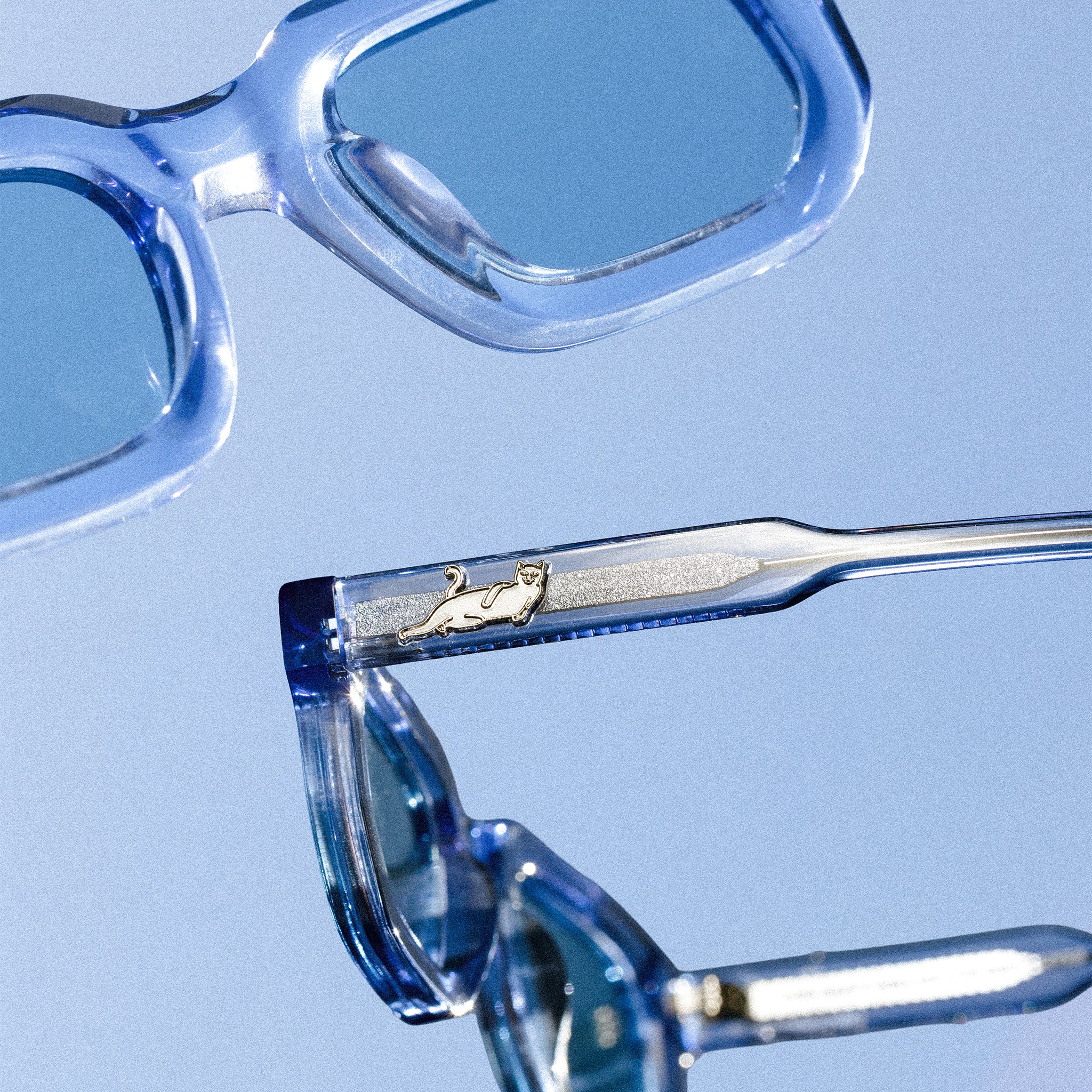 RIPNDIP Castanza Sunglasses (Light Blue)