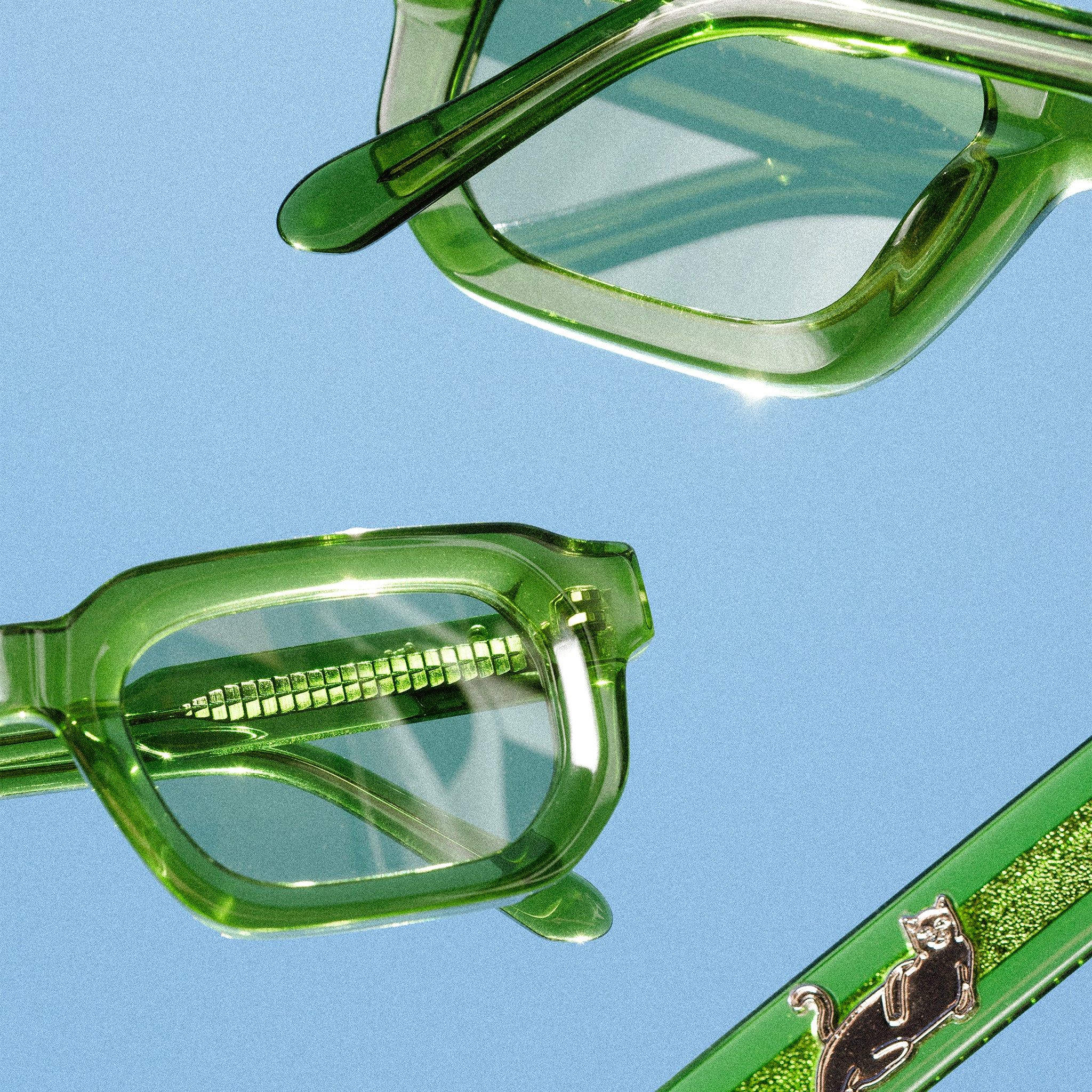RIPNDIP Castanza Sunglasses (Light Green)