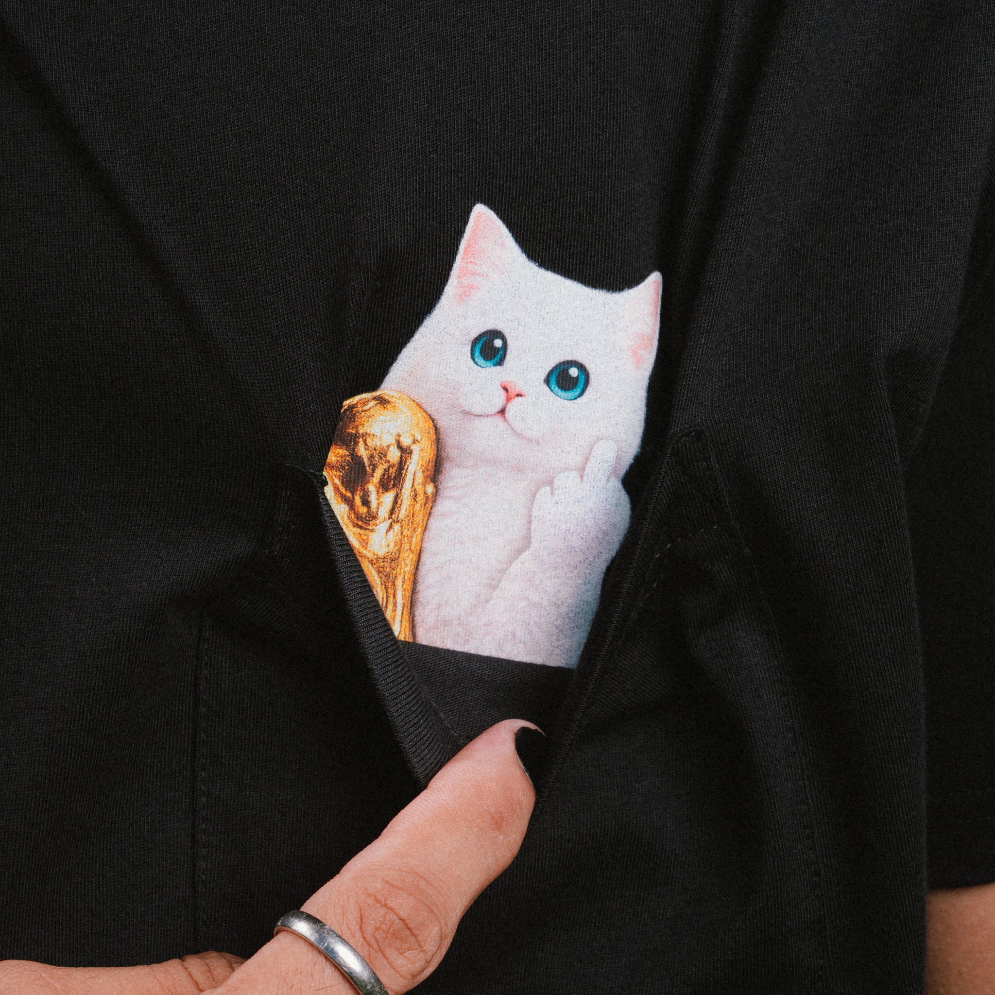 RIPNDIP RND Cup Lord Nermal Pocket Tee (Black)