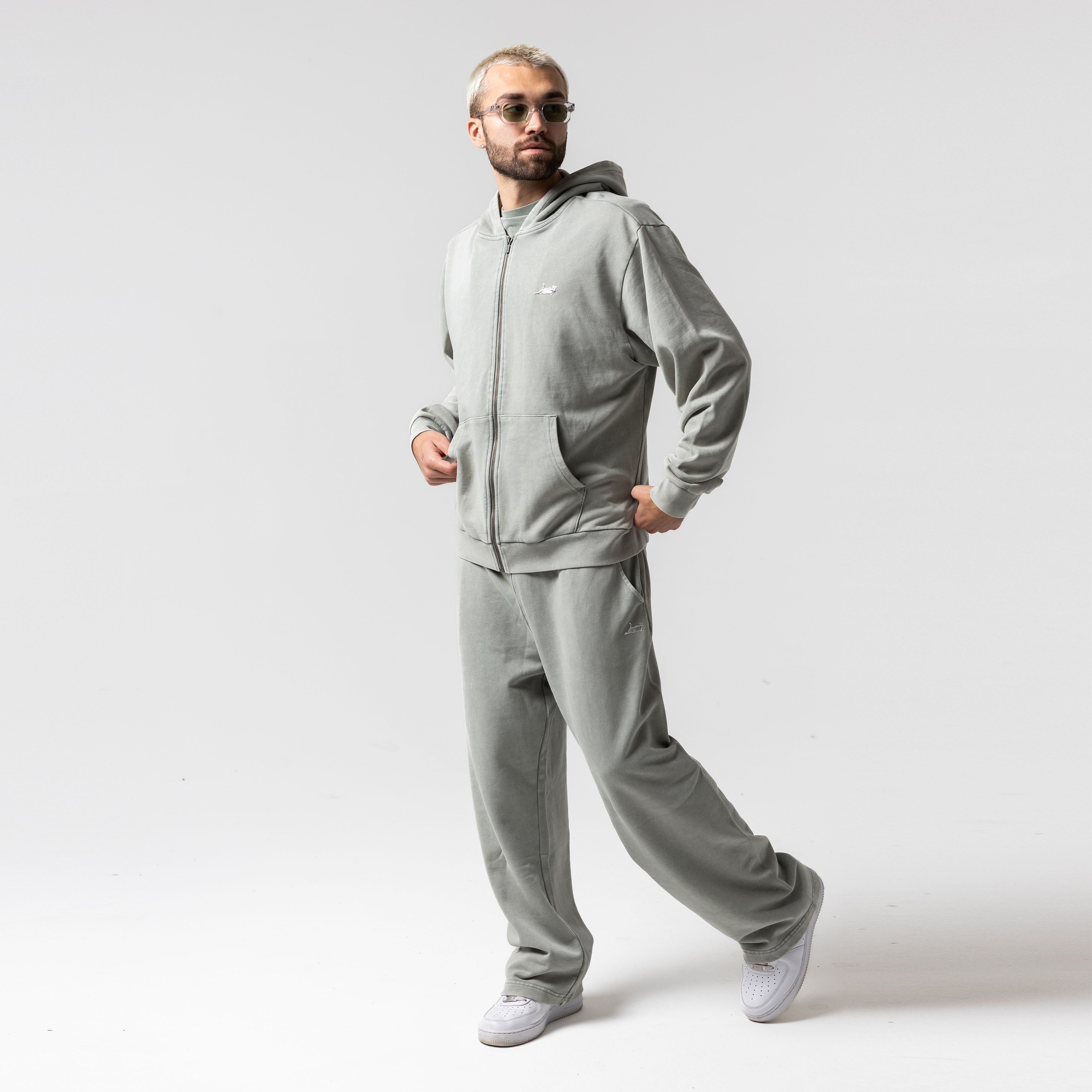 RIPNDIP Castanza Straight Leg Sweatpants (Sage Vintage Wash)