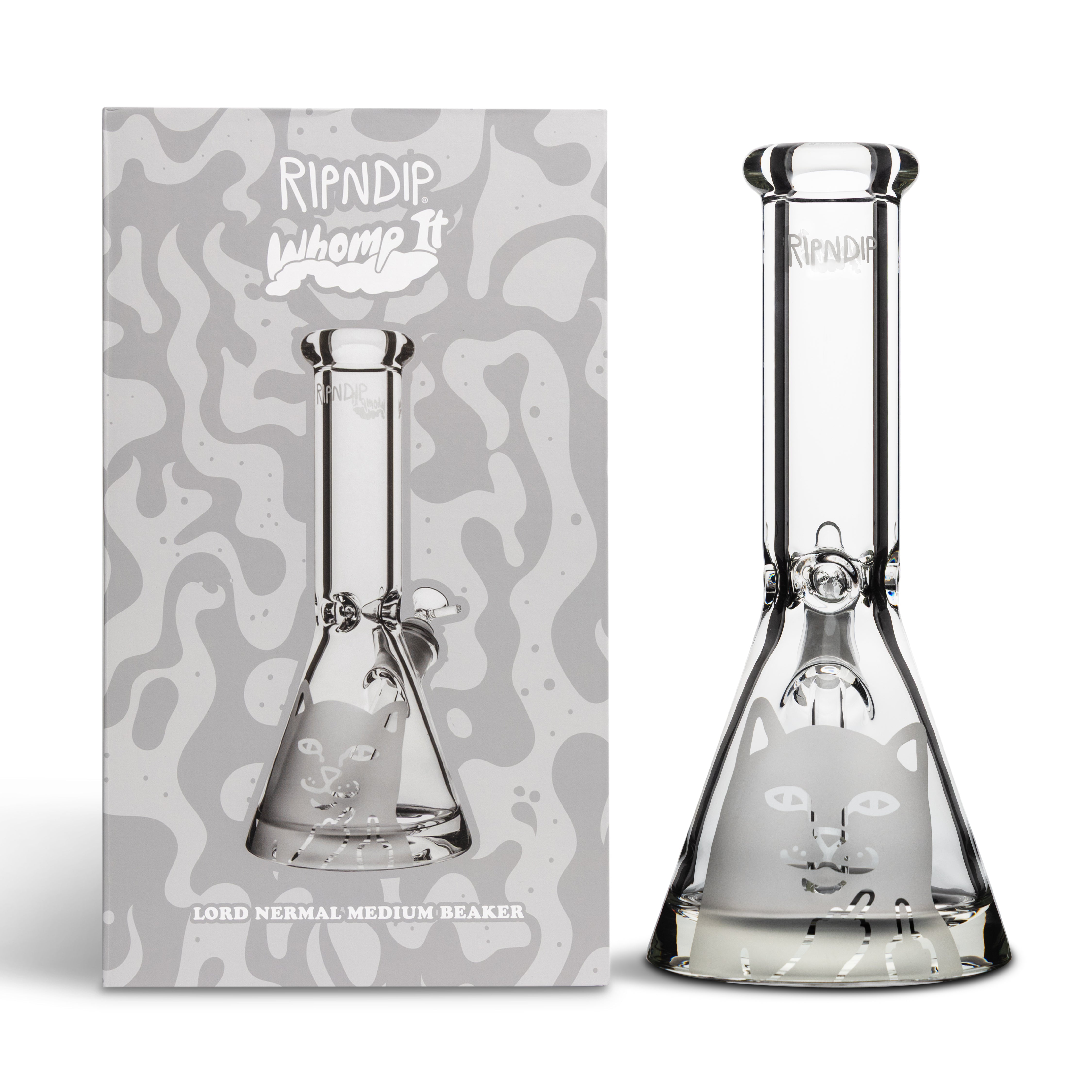 RIPNDIP Whomp It x Ripndip Lord Nermal Medium Beaker (Clear)