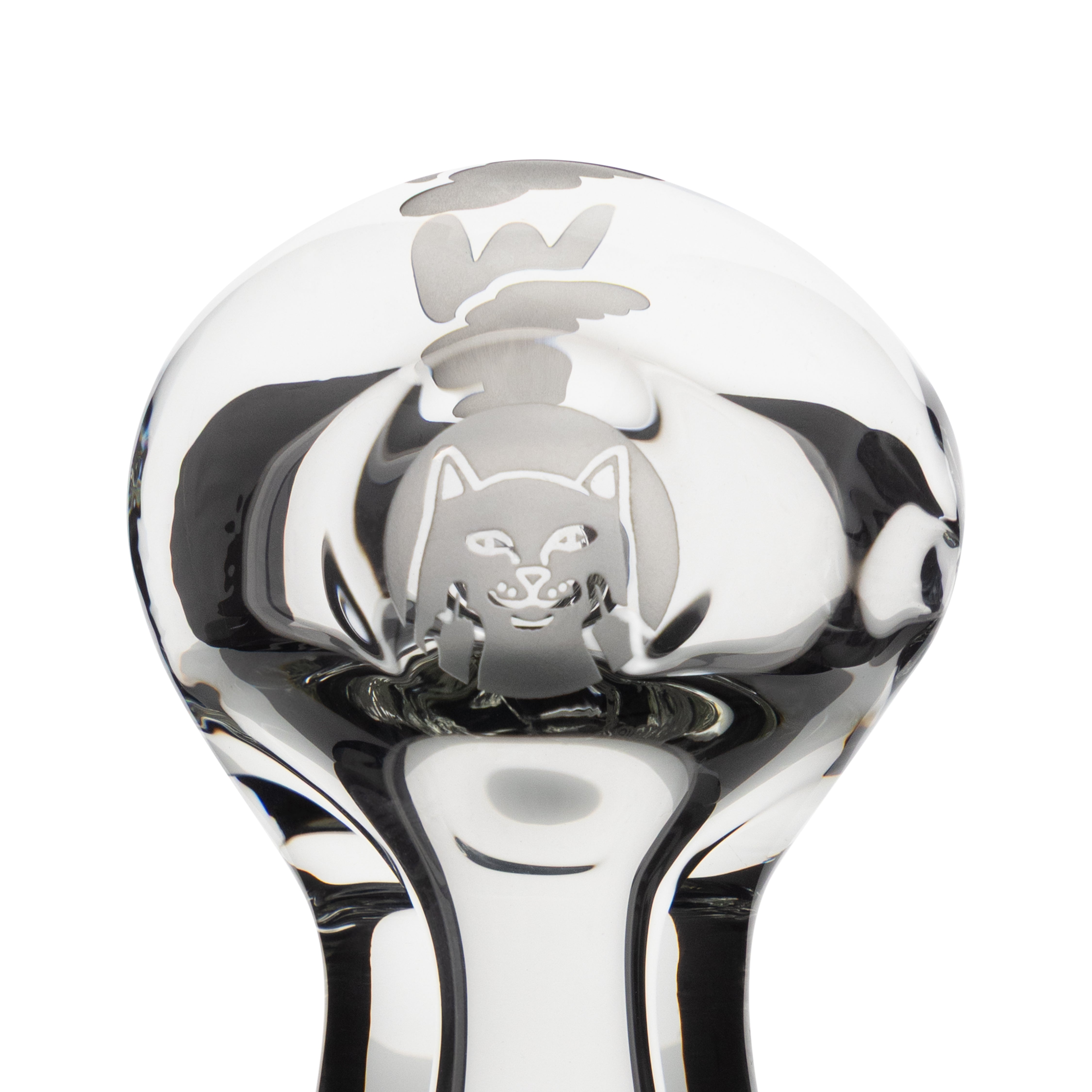 RIPNDIP Whomp It x Ripndip Lord Nermal Spoon Pipe (Clear)