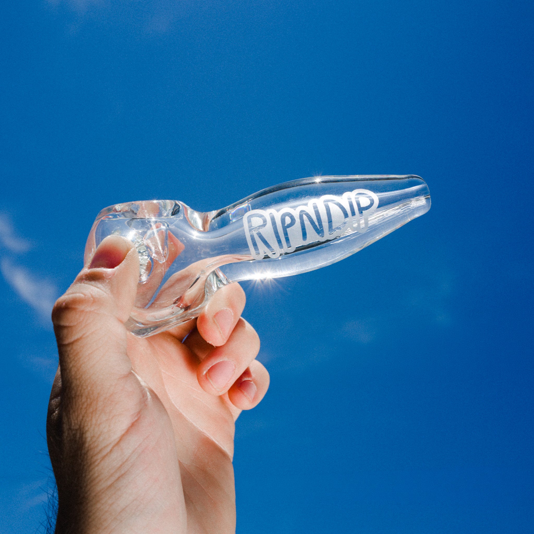 RIPNDIP Whomp It x Ripndip Lord Nermal Spoon Pipe (Clear)