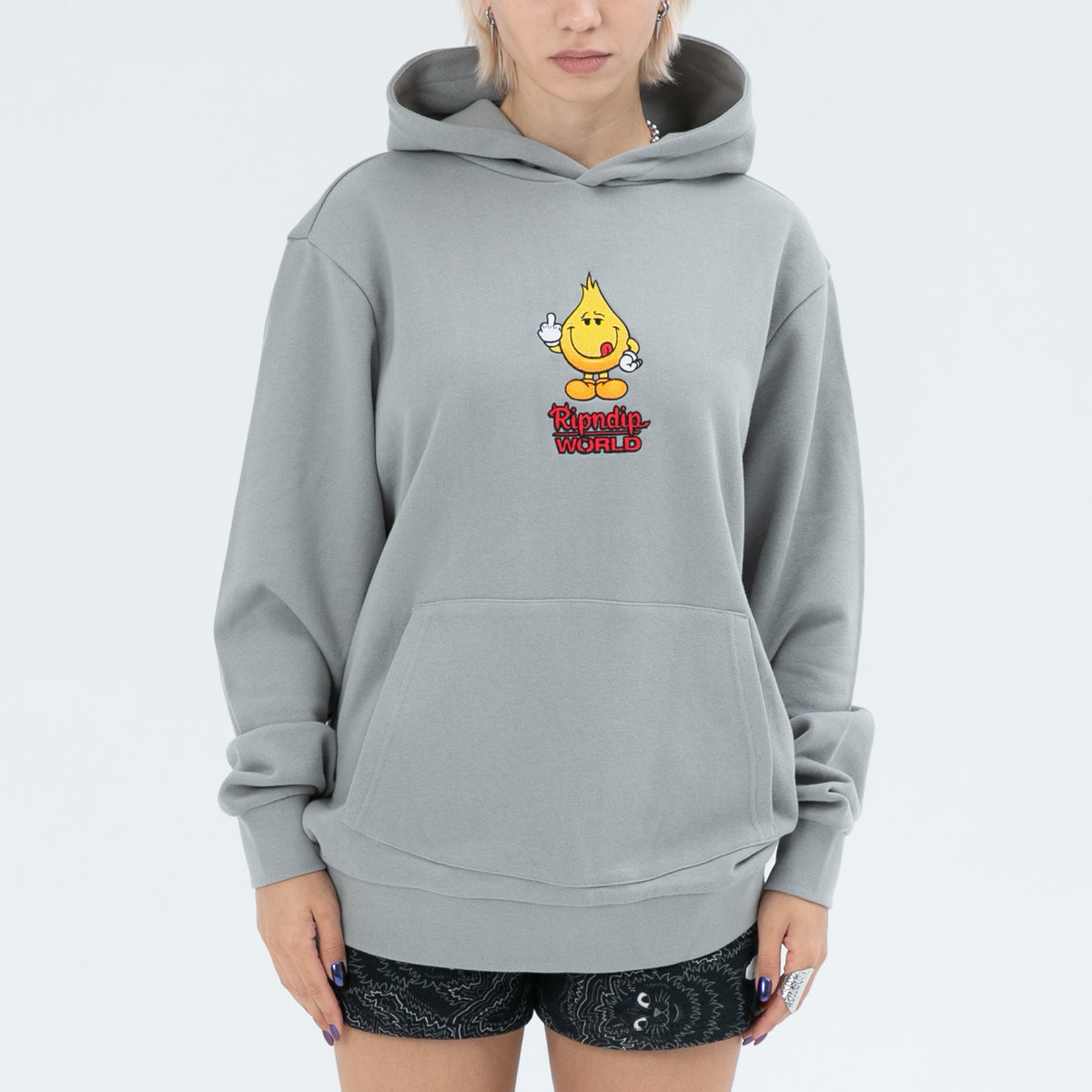 RIPNDIP F U Flameboy Hoodie (Grey)