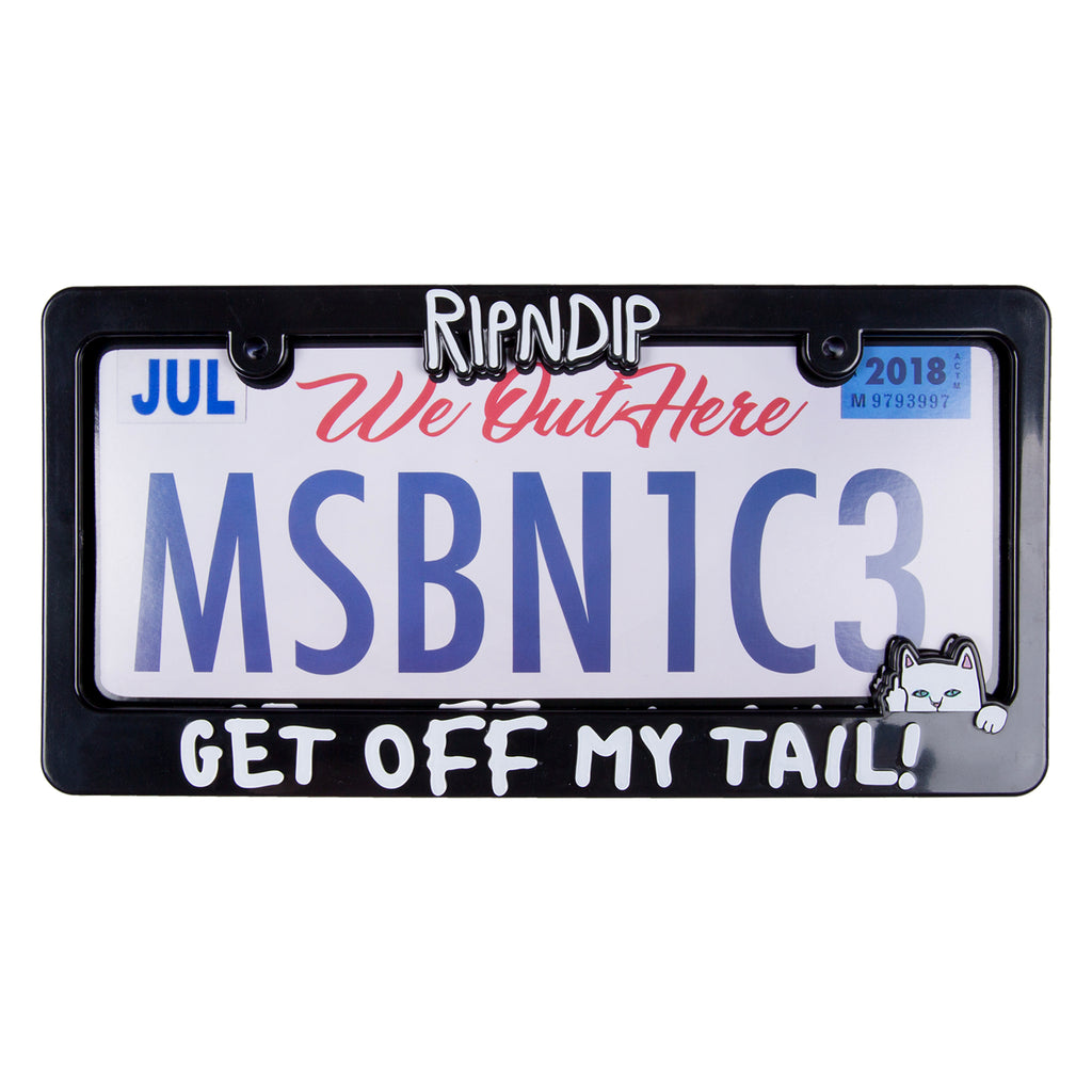 Tailgate License Plate Frame (Black) - Ripndip – RIPNDIP