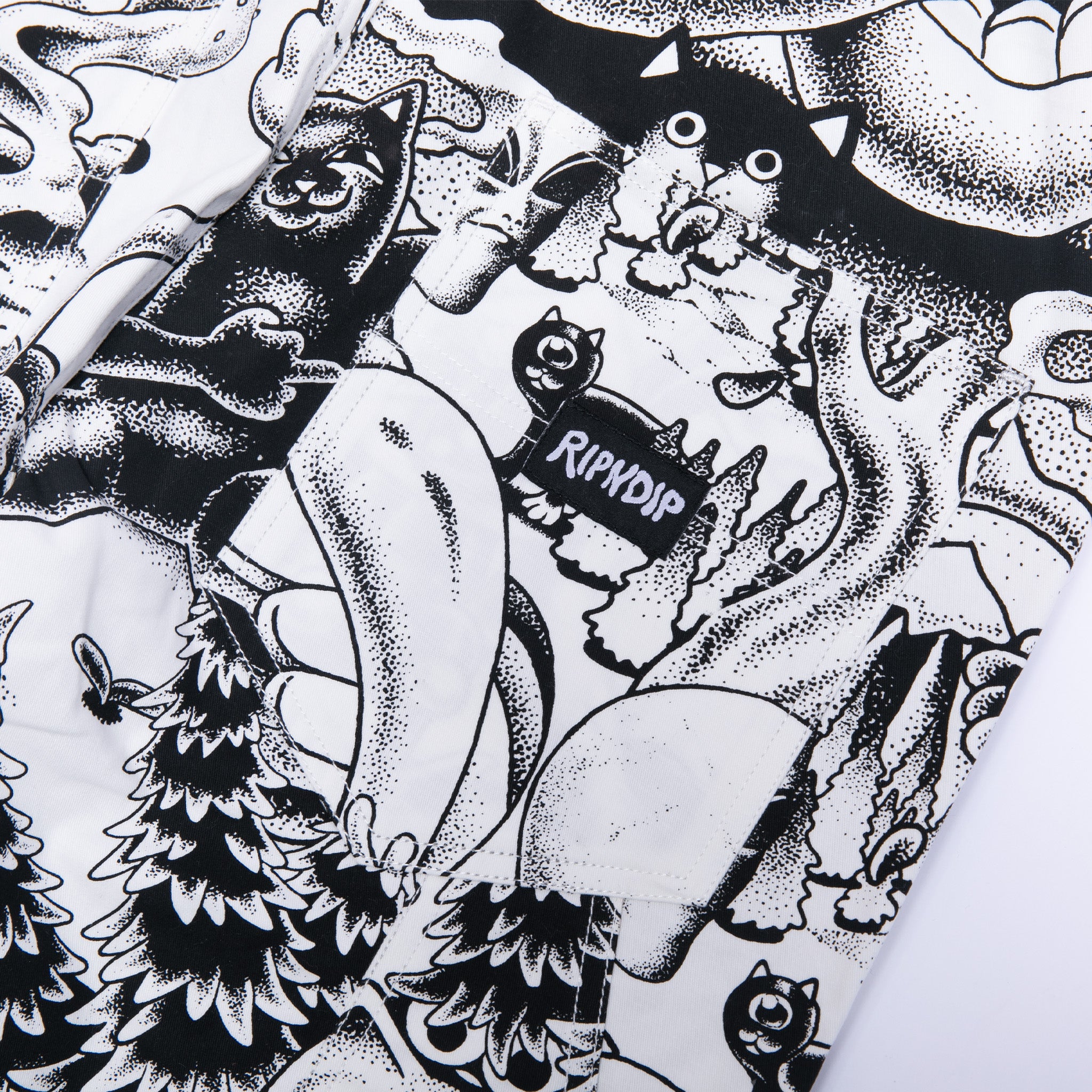 Dark Twisted Fantasy Overalls (Black/White) – RIPNDIP