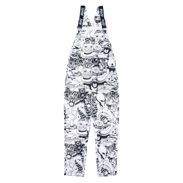 Dark Twisted Fantasy Overalls (Black/White) – RIPNDIP