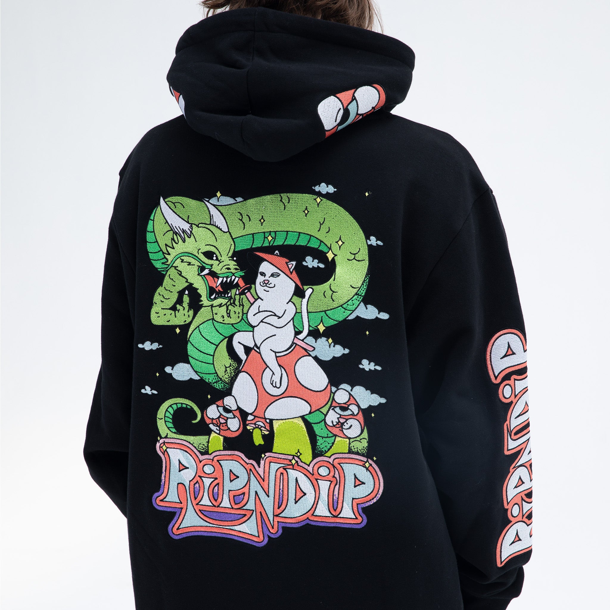 RIPNDIP Sensai Embroidered Hoodie (Black)