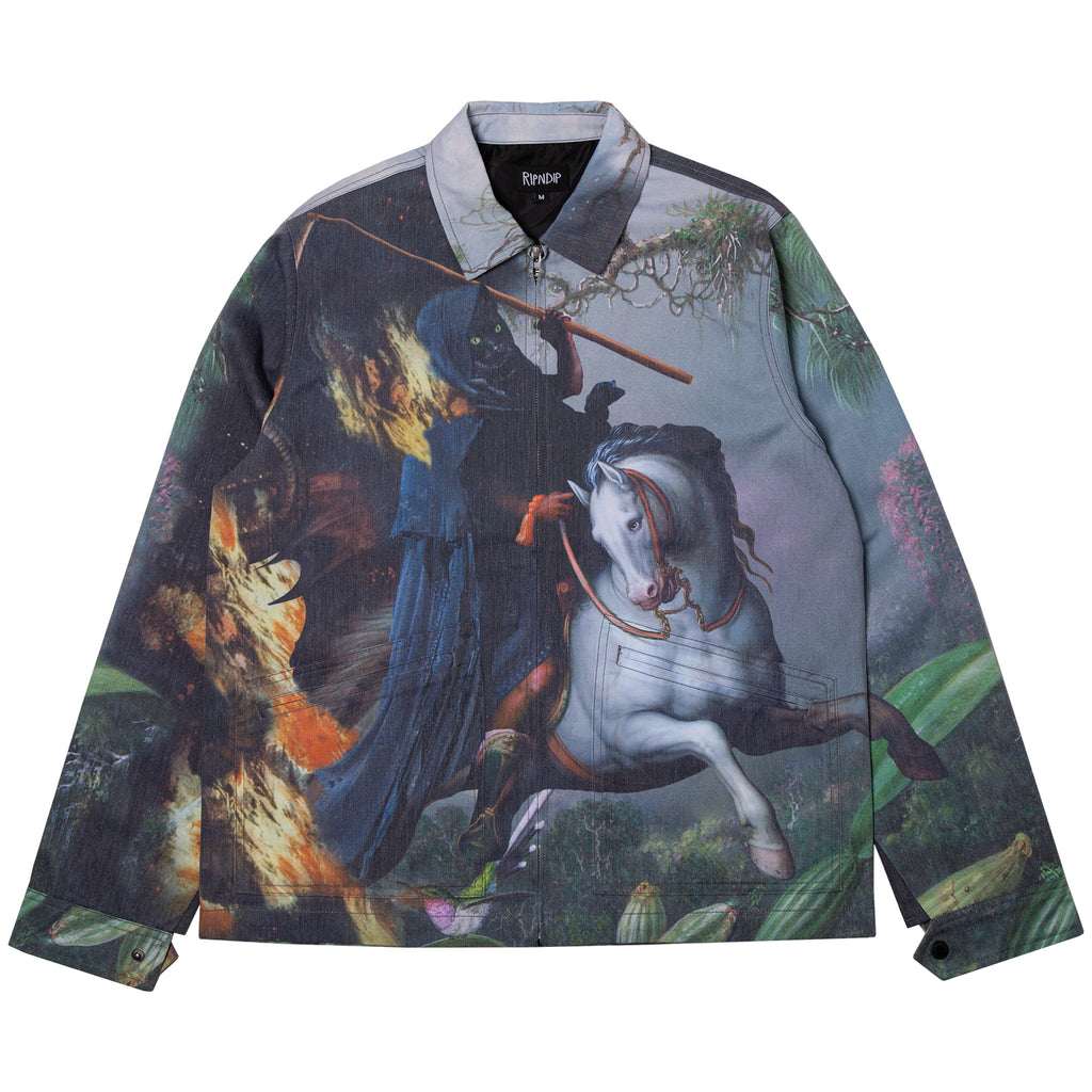 Gジャン/デニムジャケット RIPNDIP Fire & Desire Denim Coach Jacket Fire & Desire Denim Coach Jacket (Multi) – RIPNDIP