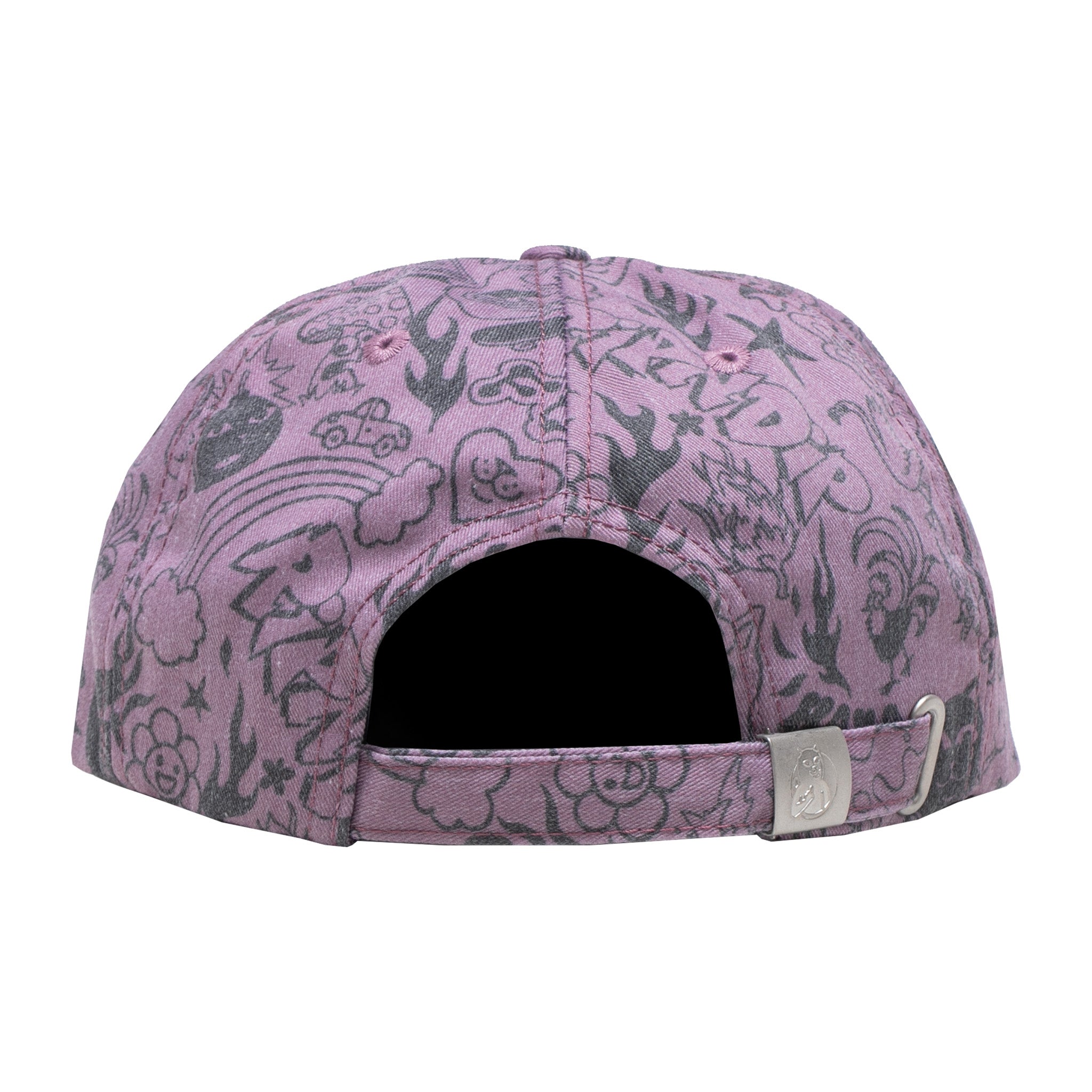 RIPNDIP We Don't Care 6 Panel Hat (Mauve)