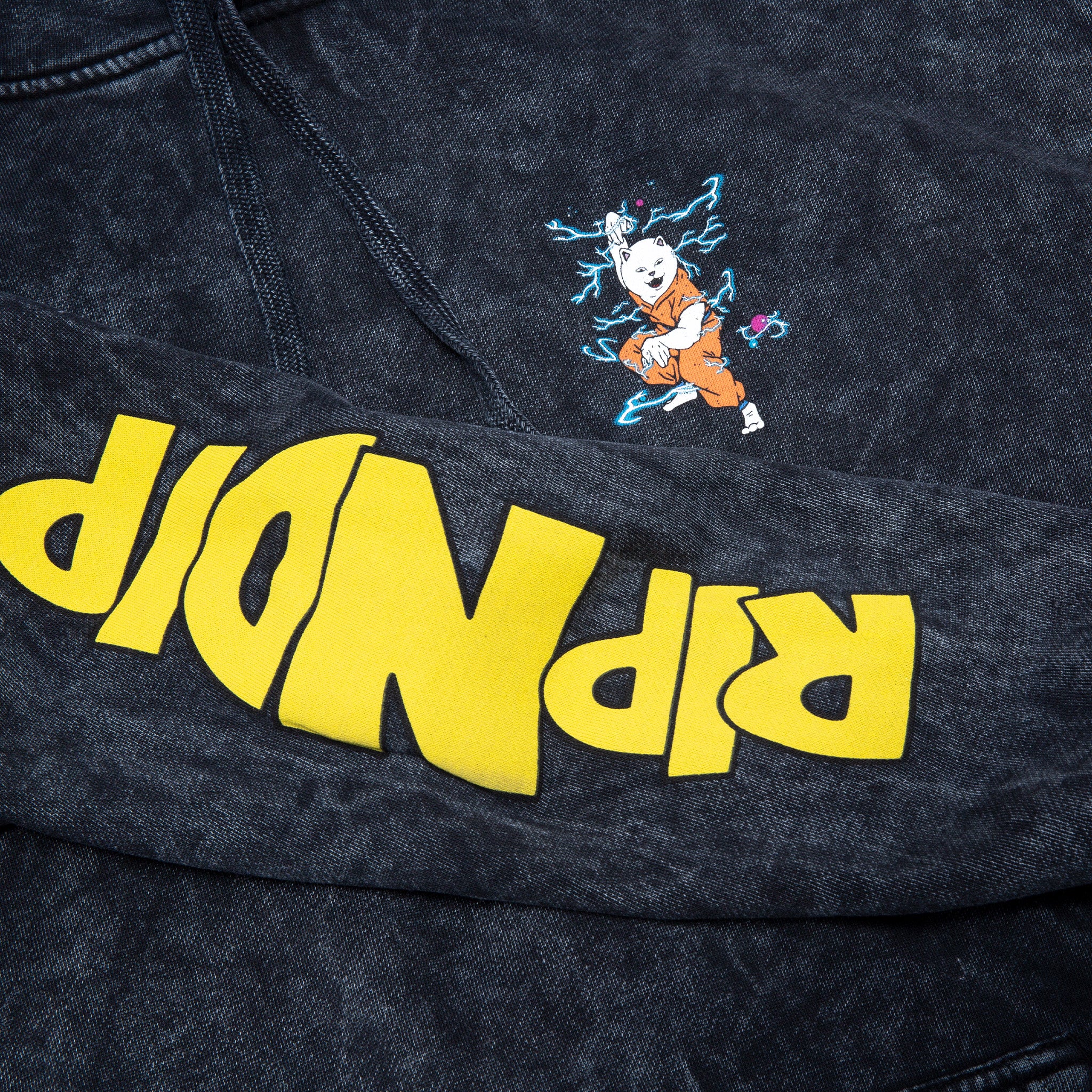 RIPNDIP Super Sanerm Hoodie (Black Mineral Wash)