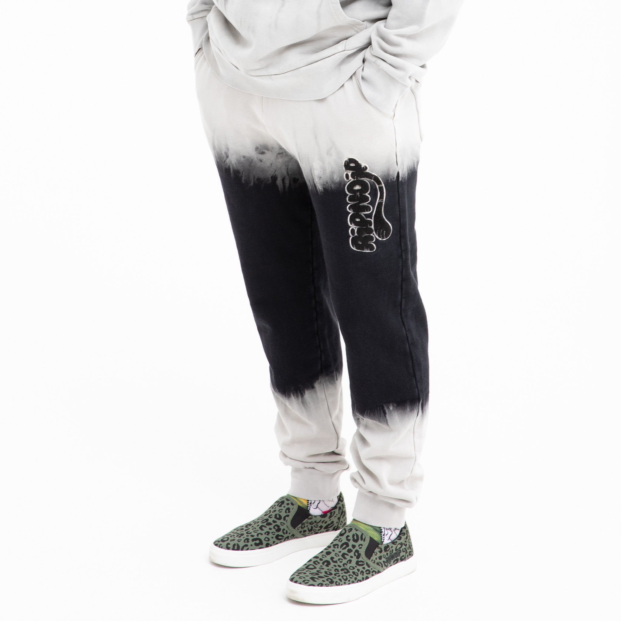 351538 Ripntail Sweatpants (Tan/Black Stripe Dye)