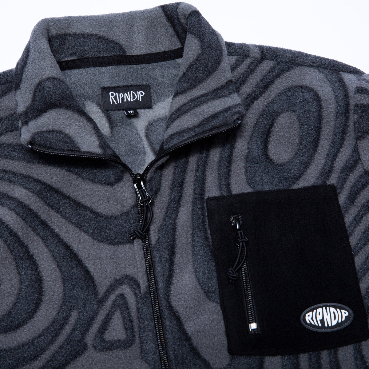 RIPNDIP Hypnotic Polar Fleece Jacket (Black)