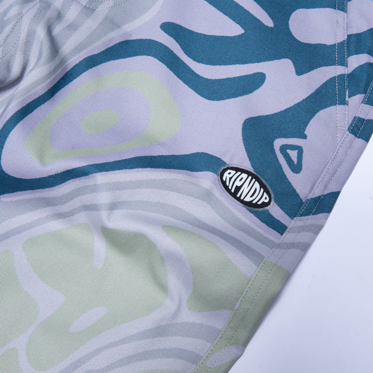 RIPNDIP Hypnotic Twill Pants (Grey/Lavender/Neon)