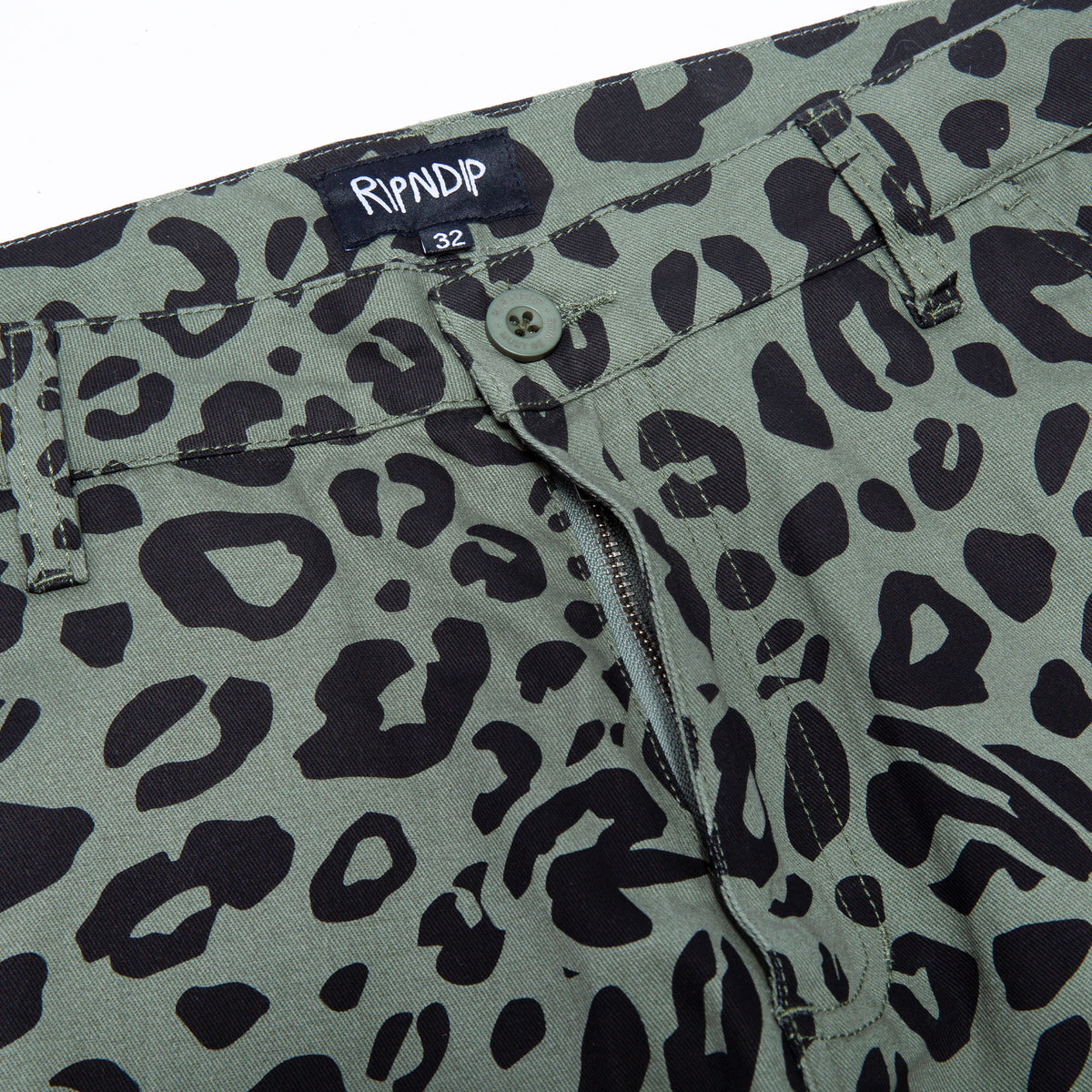 RIPNDIP Spotted Cotton Twill Pants (Olive)