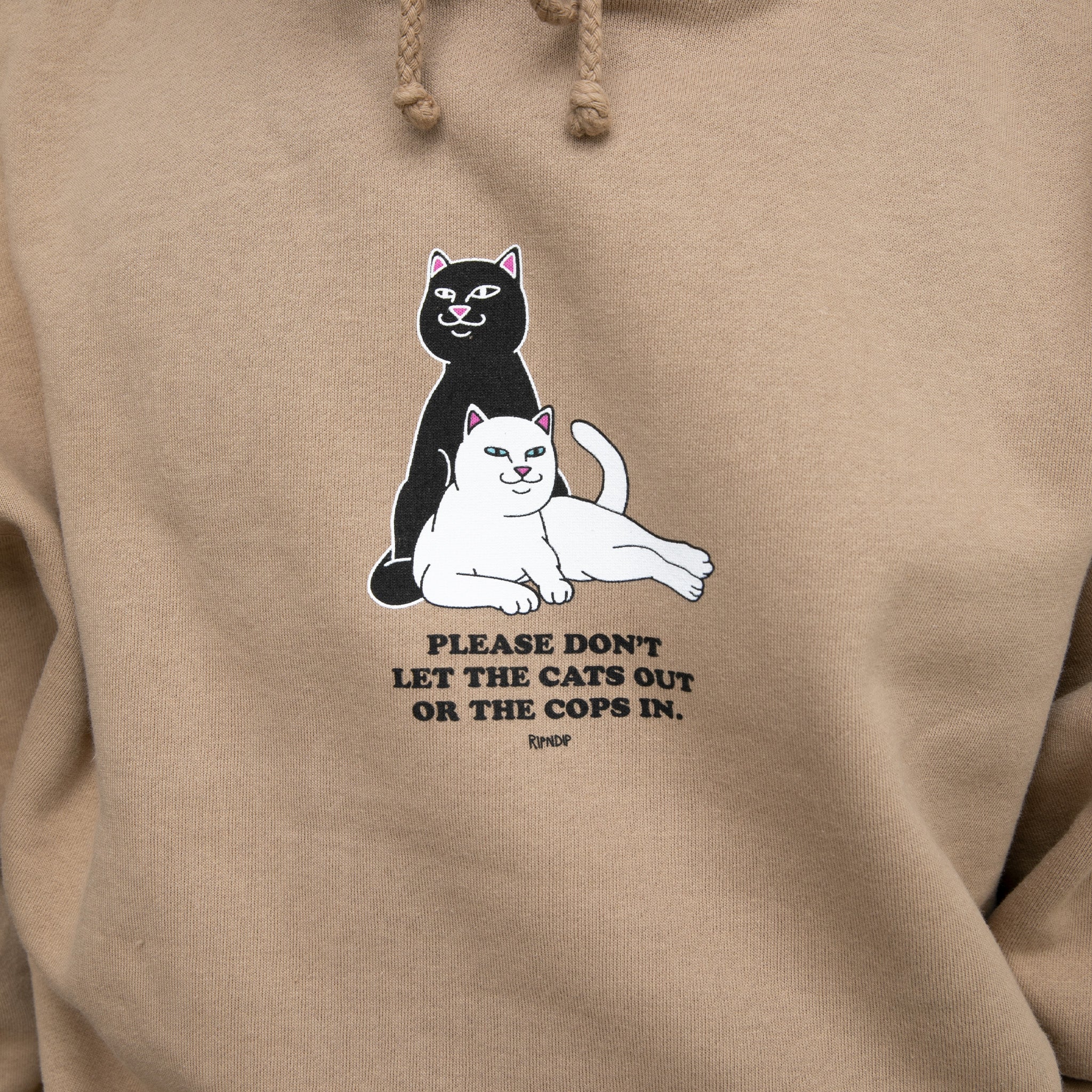 RIPNDIP Keep The Cats In Hoodie (Sandstone)