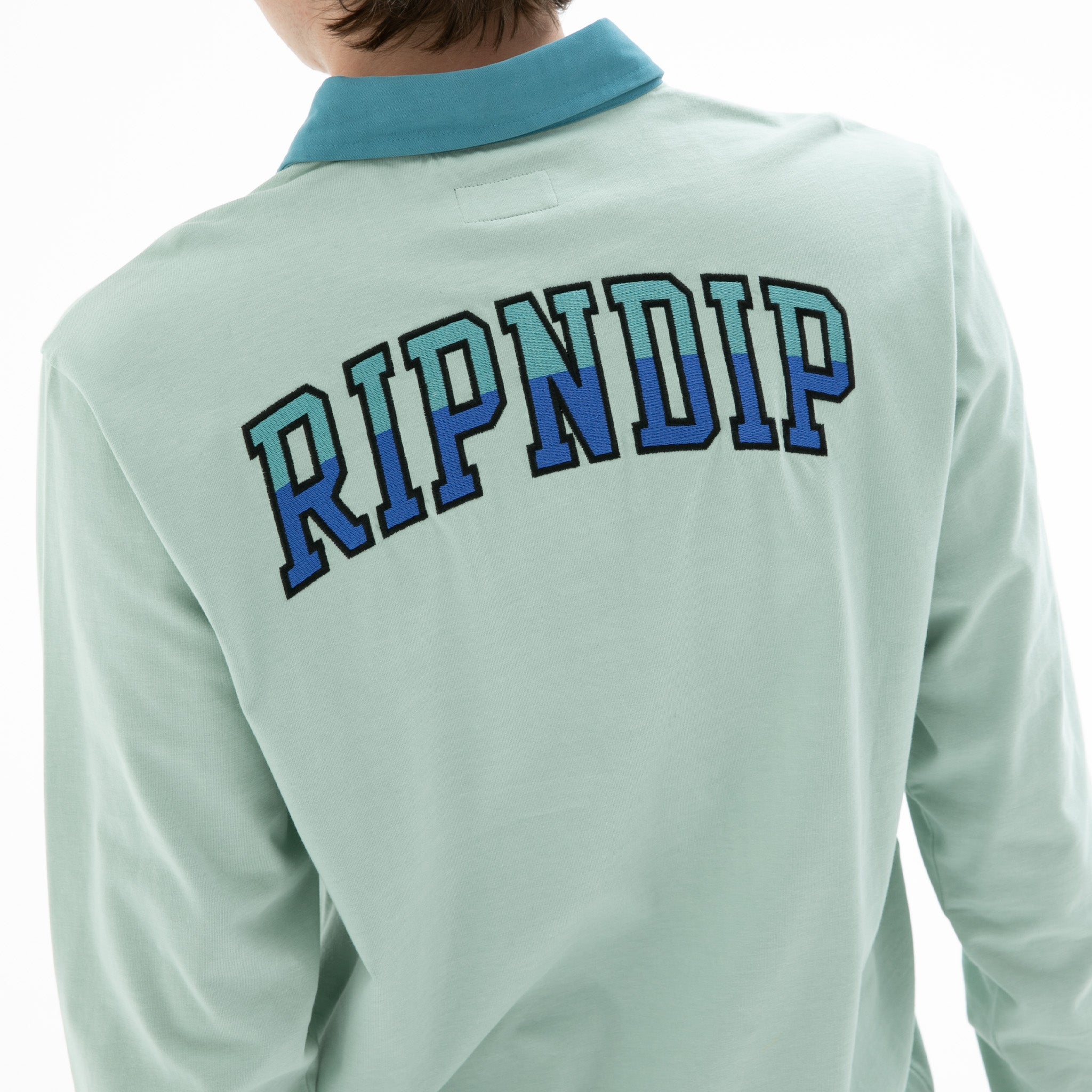 RIPNDIP Team Spirit Long Sleeve Rugby (Sage)
