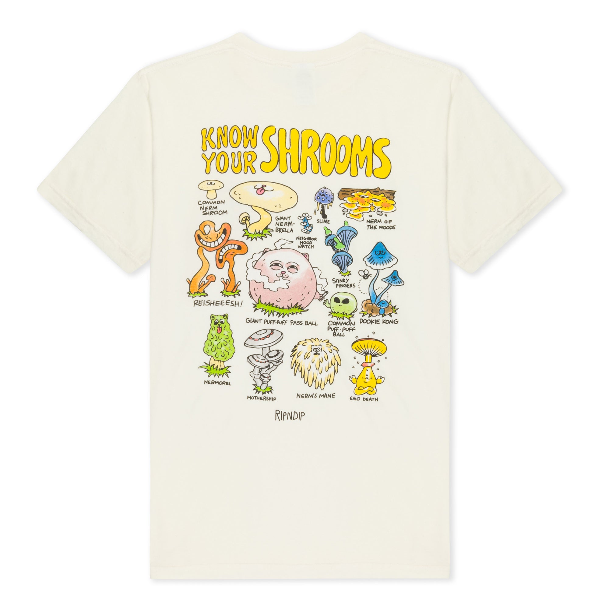 RIPNDIP Know Ur Shrooms Tee (Natural)