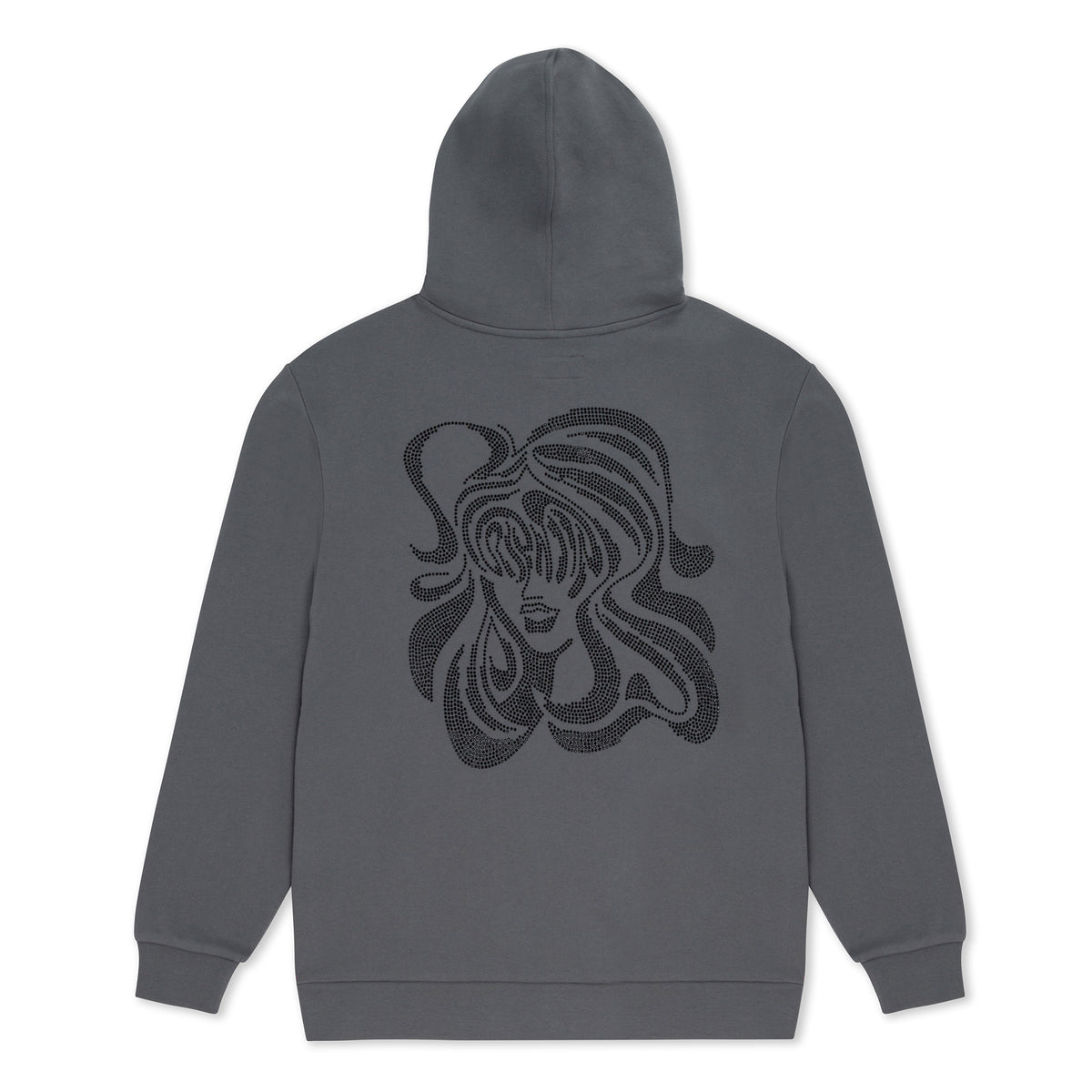 368219 Beautiful Trip Rhinestone Hoodie (Charcoal)