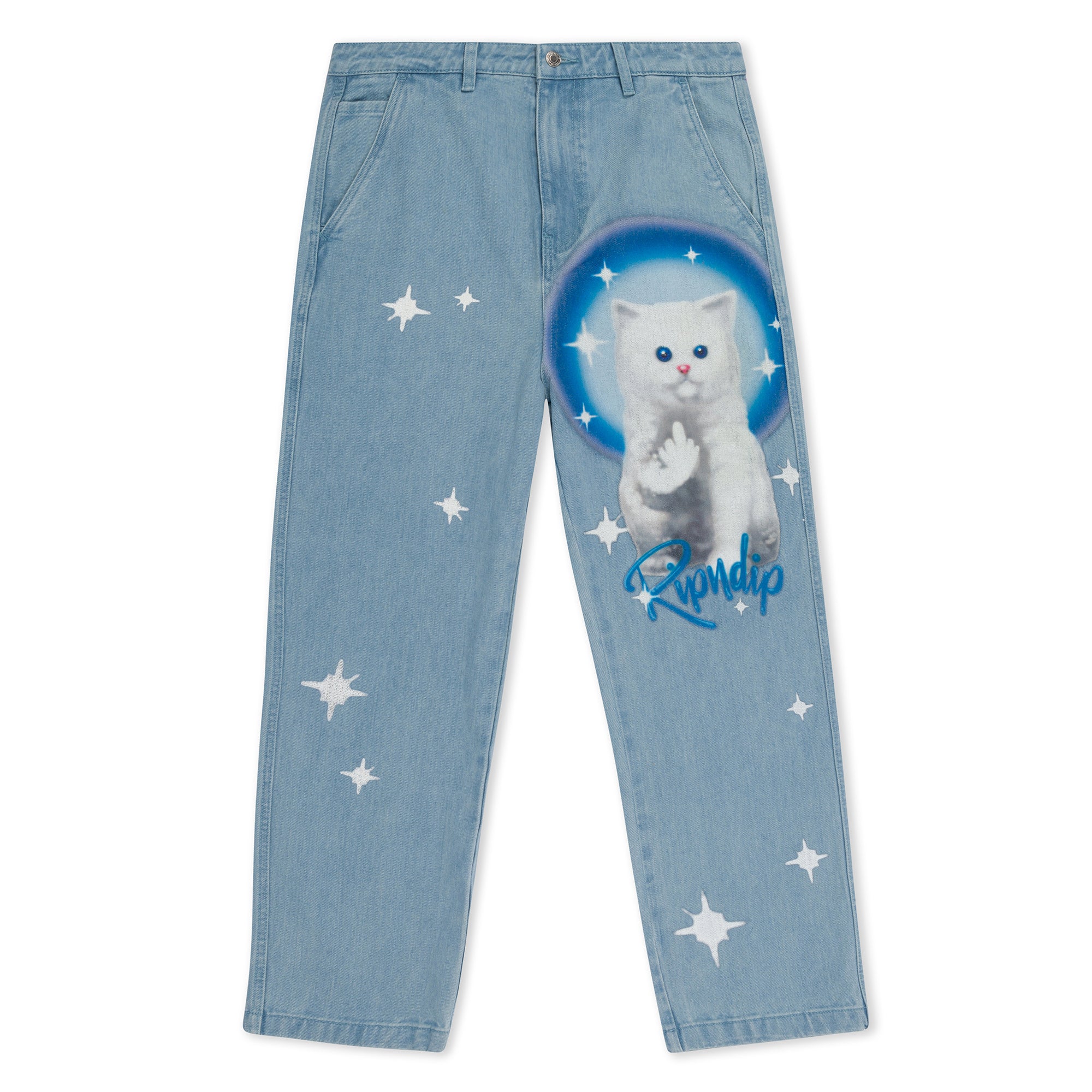 Sprinkles Wide Leg Denim Pants (Medium Wash) – RIPNDIP