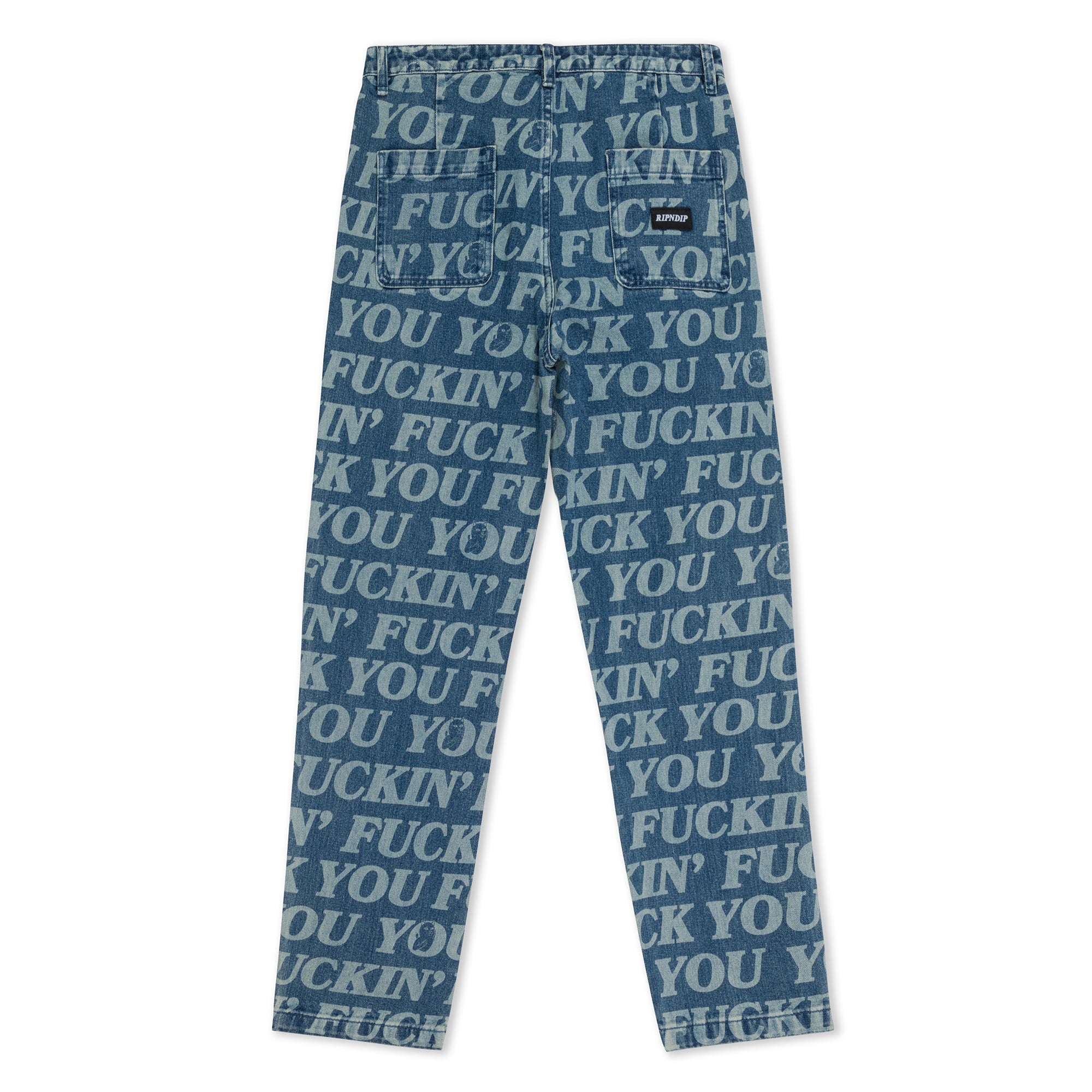 RIPNDIP Fuckin Fuck Denim Pants (Medium Wash)