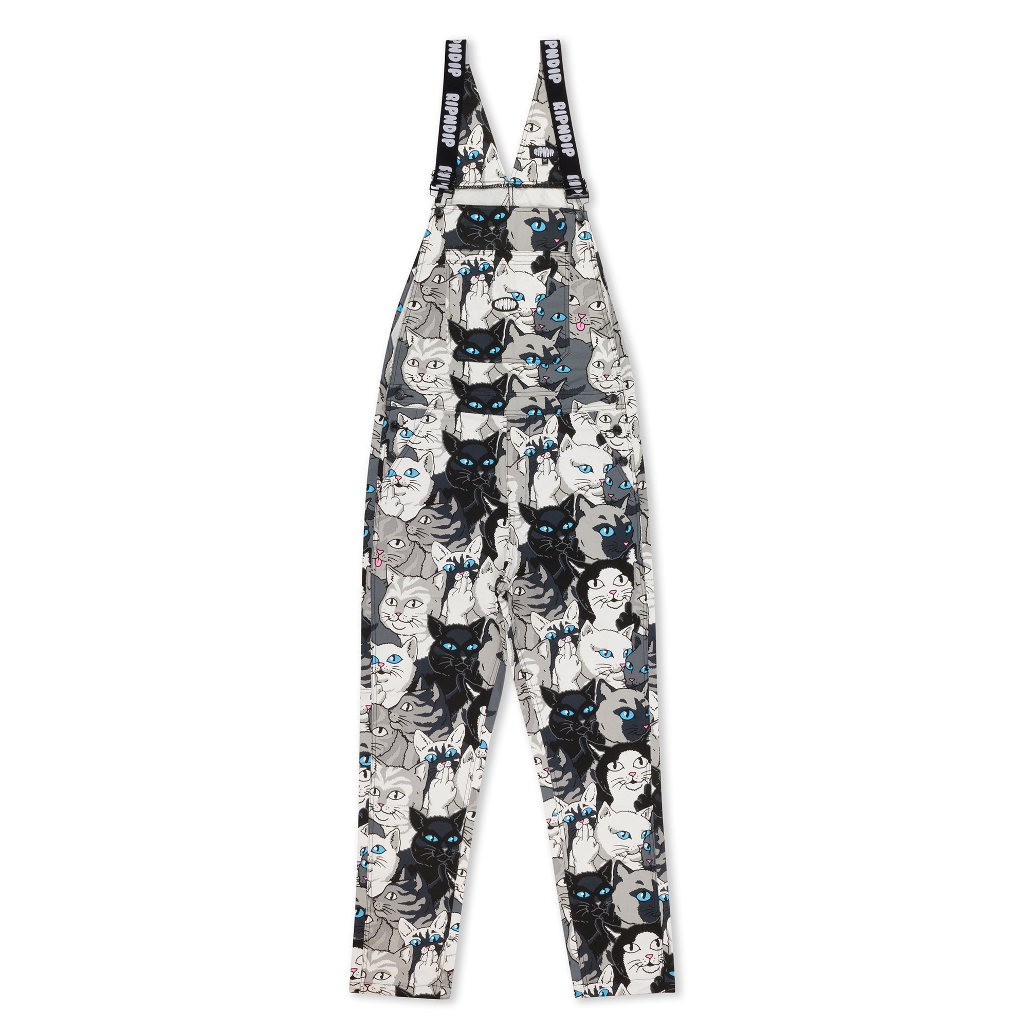 Family Tree Twill Overalls (Black) – RIPNDIP