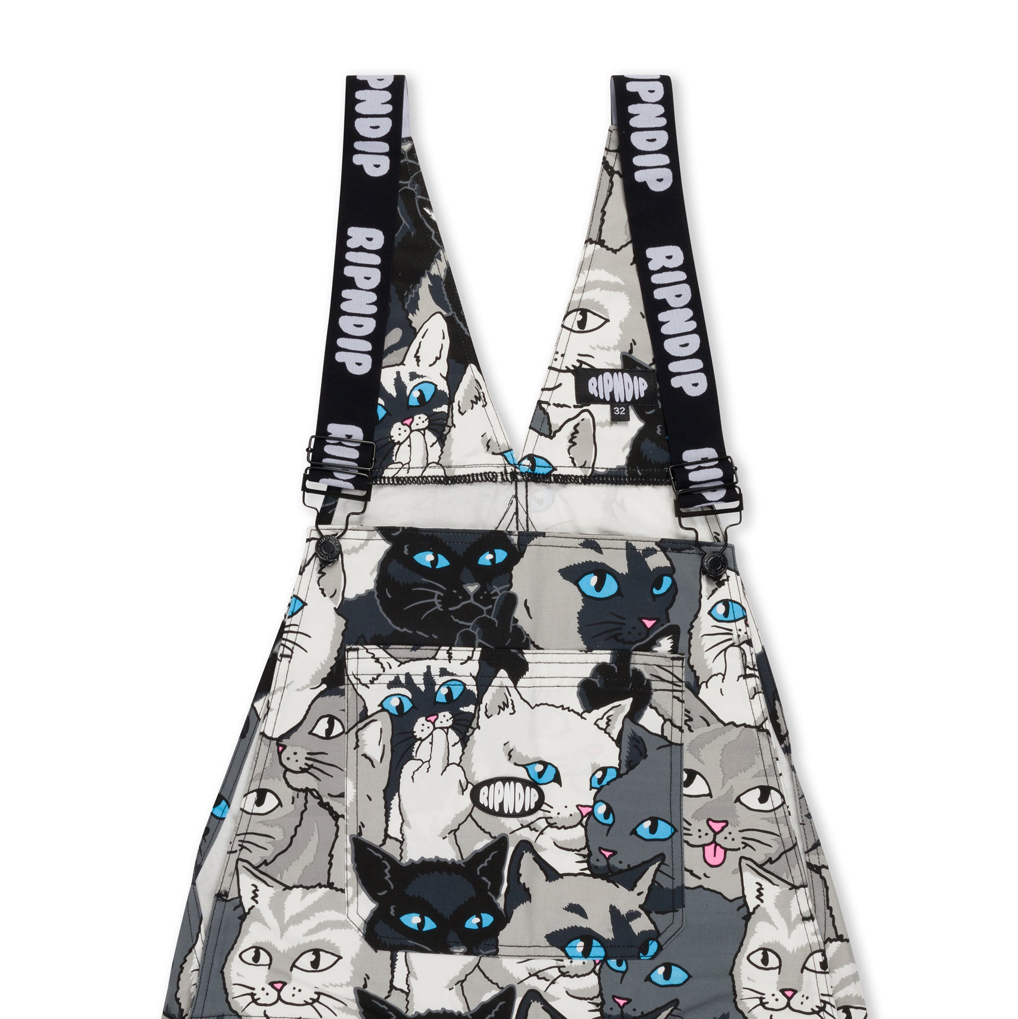 Family Tree Twill Overalls (Black) – RIPNDIP