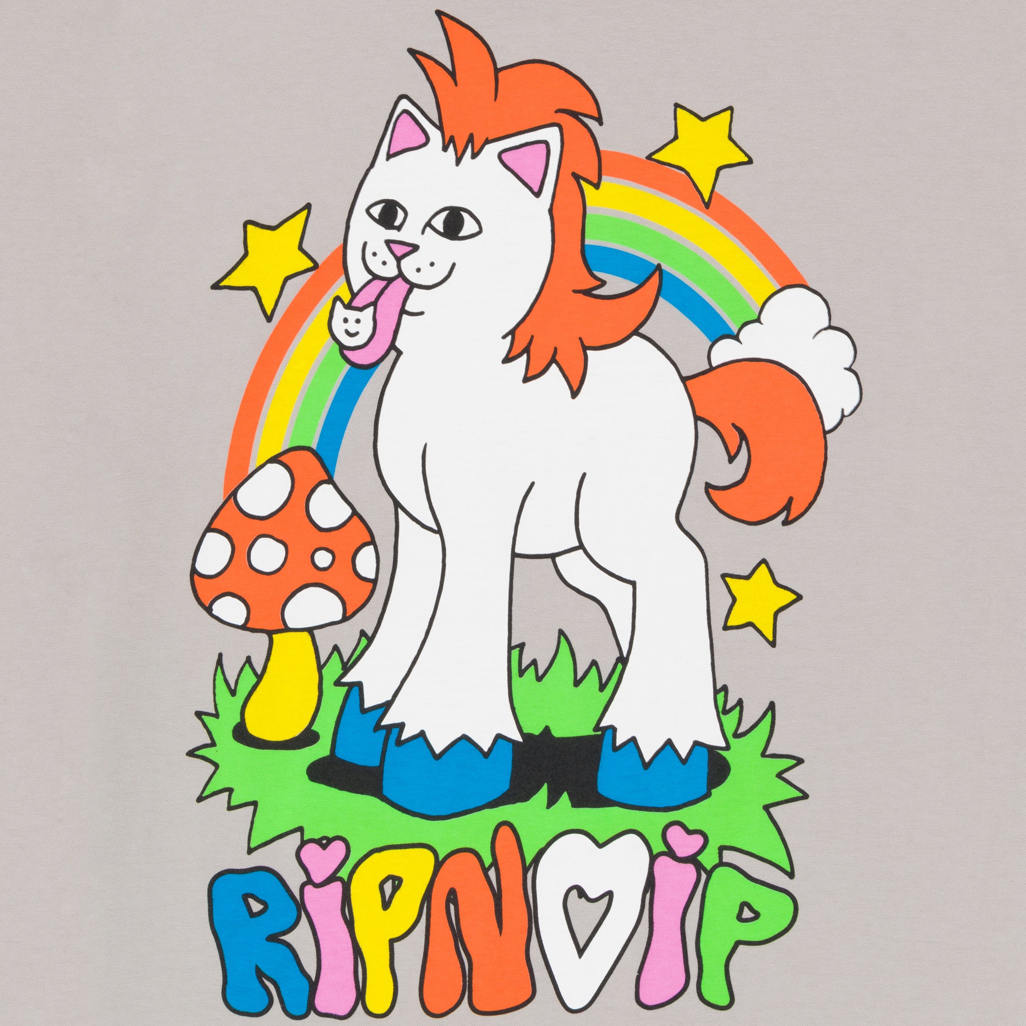 RIPNDIP Taste The Rainbow Tee (Grey)