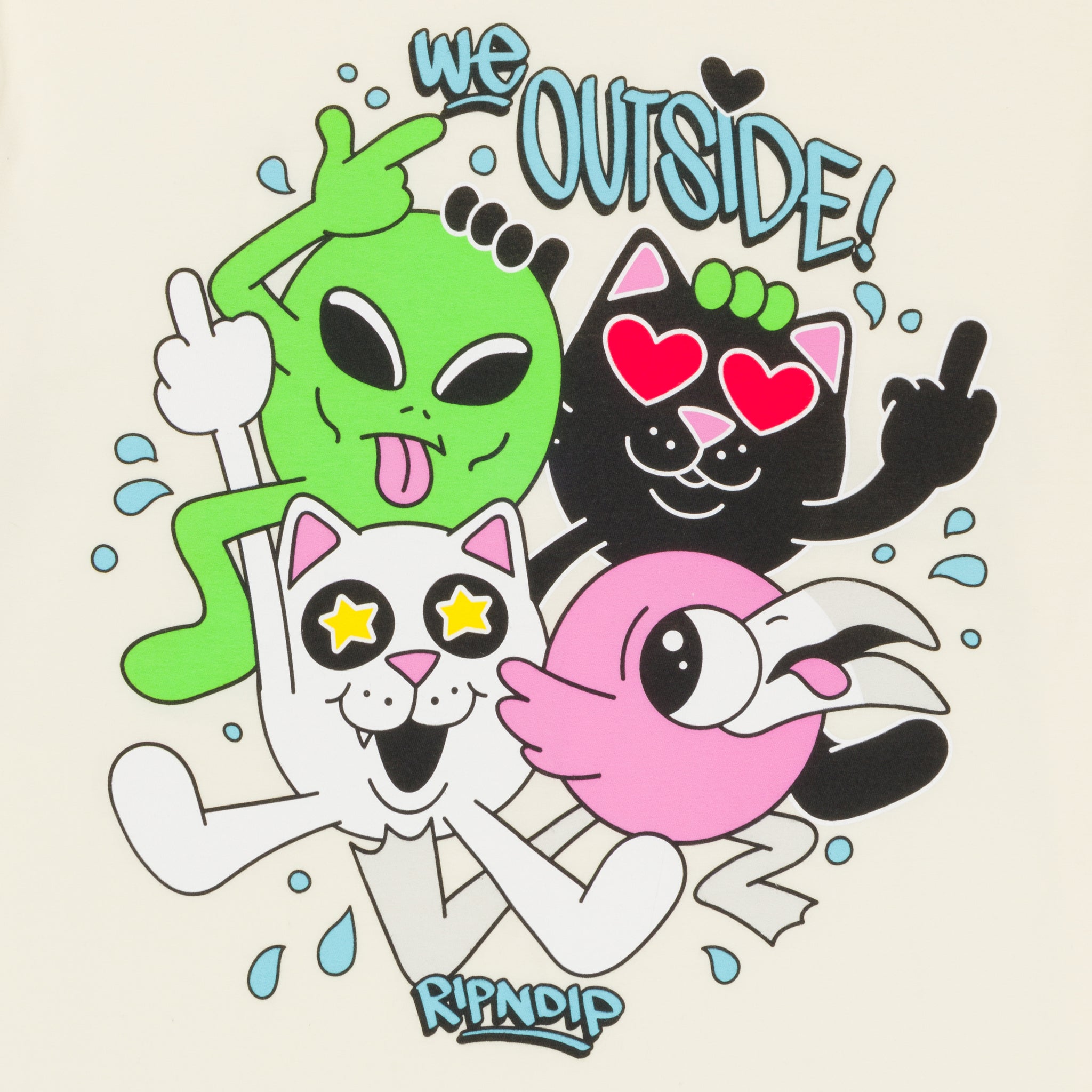 RIPNDIP We Outside Tee (Natural)