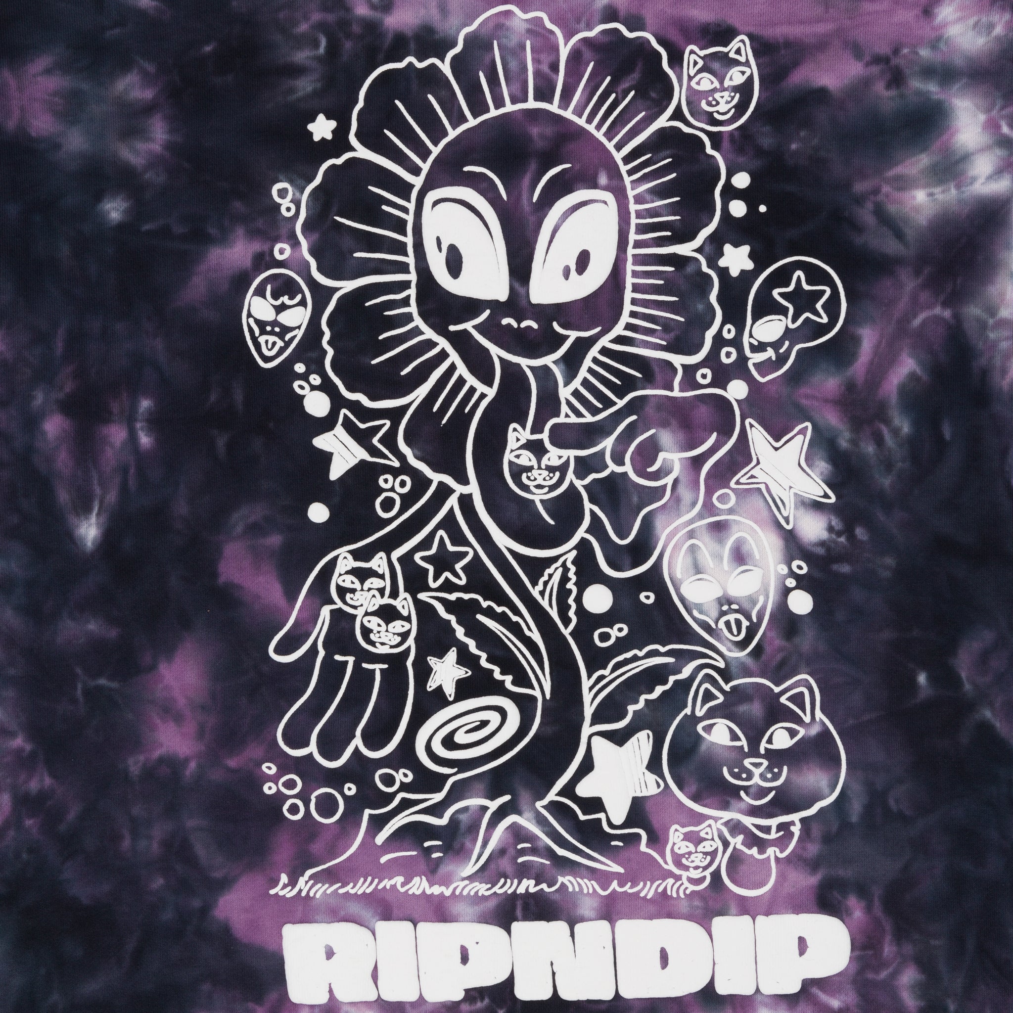 Dance Forever Hoodie (Black/Orchid Tie Dye) – RIPNDIP