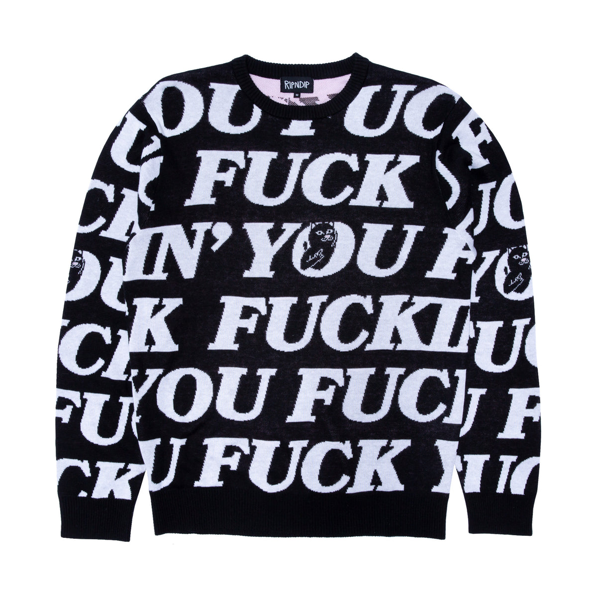 RIPNDIP Fuck You Knit Sweater (Black)
