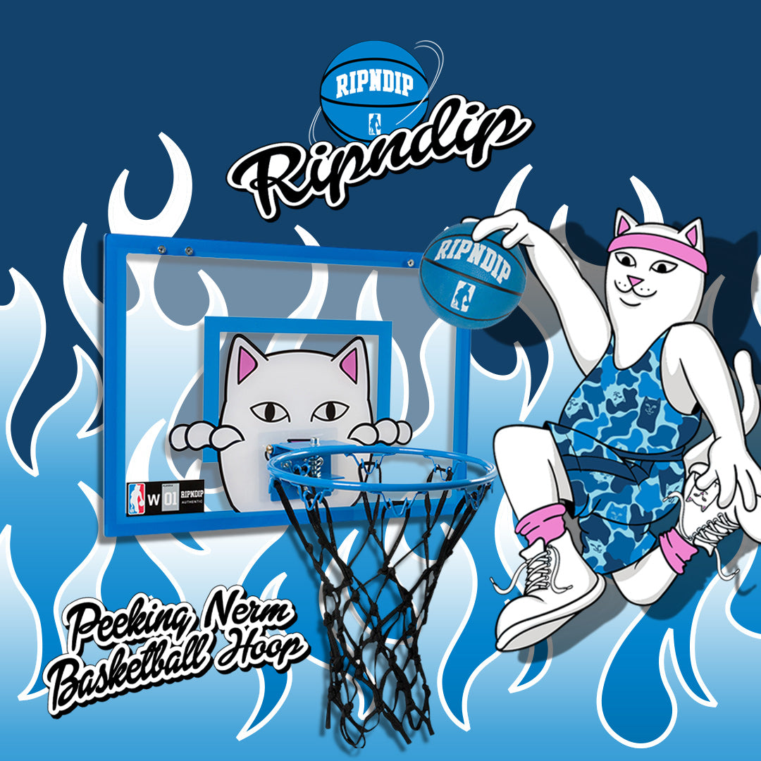 Peeking Nermal Hanging Basketball Set (Blue) – RIPNDIP