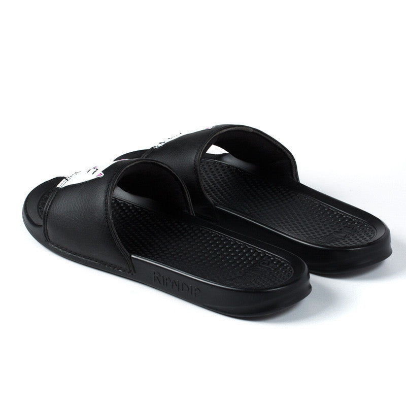 Ripndip - Lord Nermal Slides (Black) – RIPNDIP