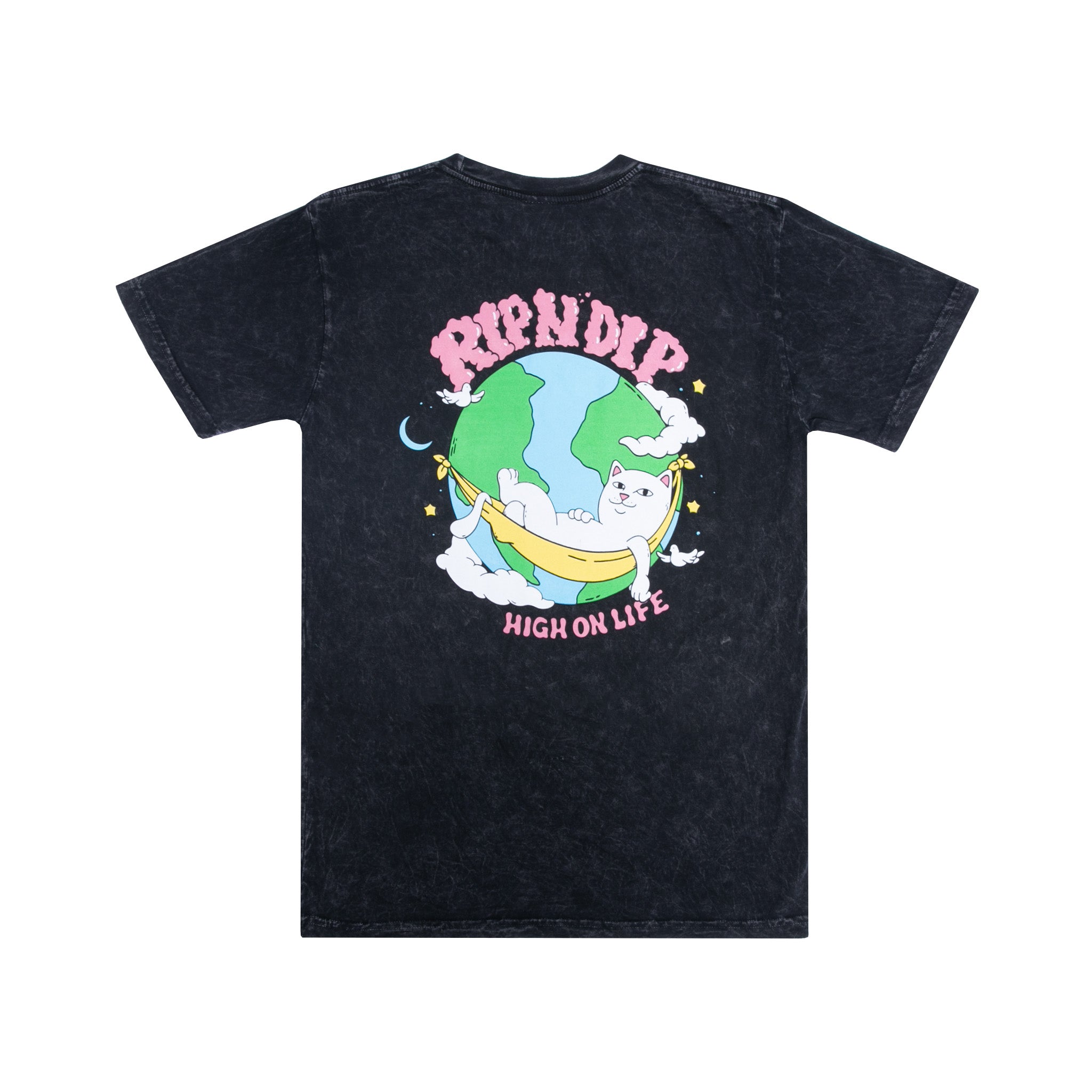 RIPNDIP High On Life Tee (Black Mineral Wash)