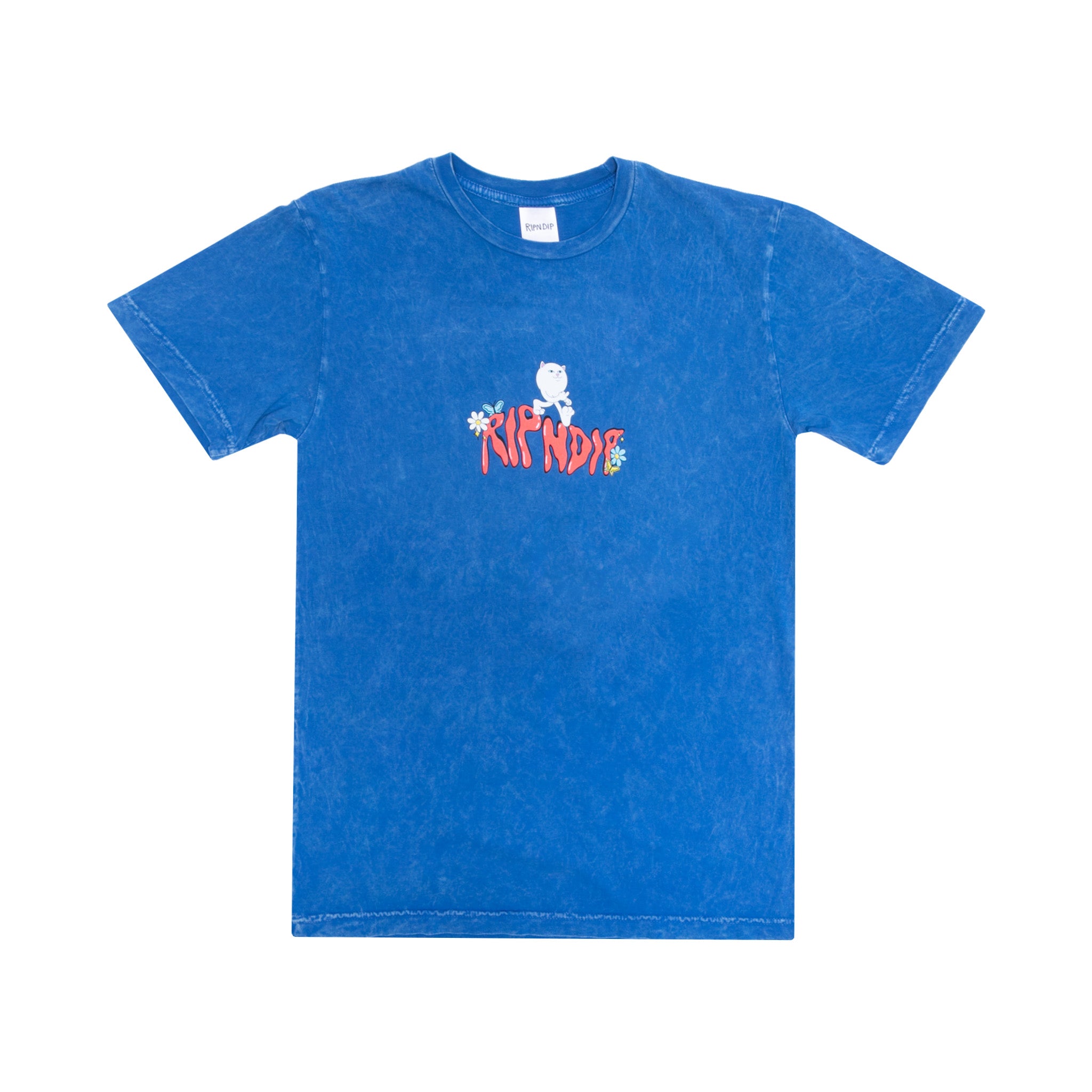 RIPNDIP Dont Trip Tee (Cornflower Blue Mineral Wash)