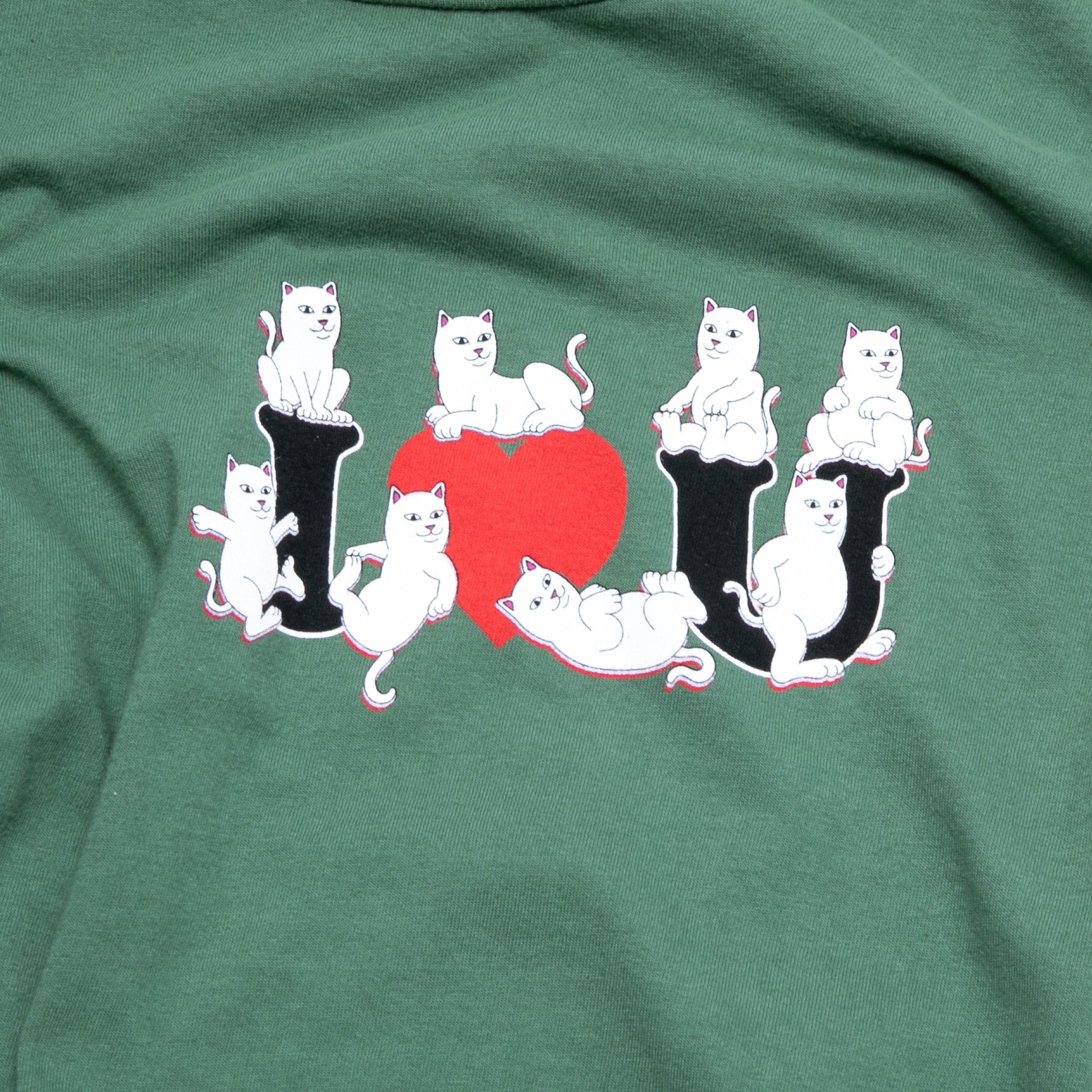 RIPNDIP I Heart U Tee (Olive)