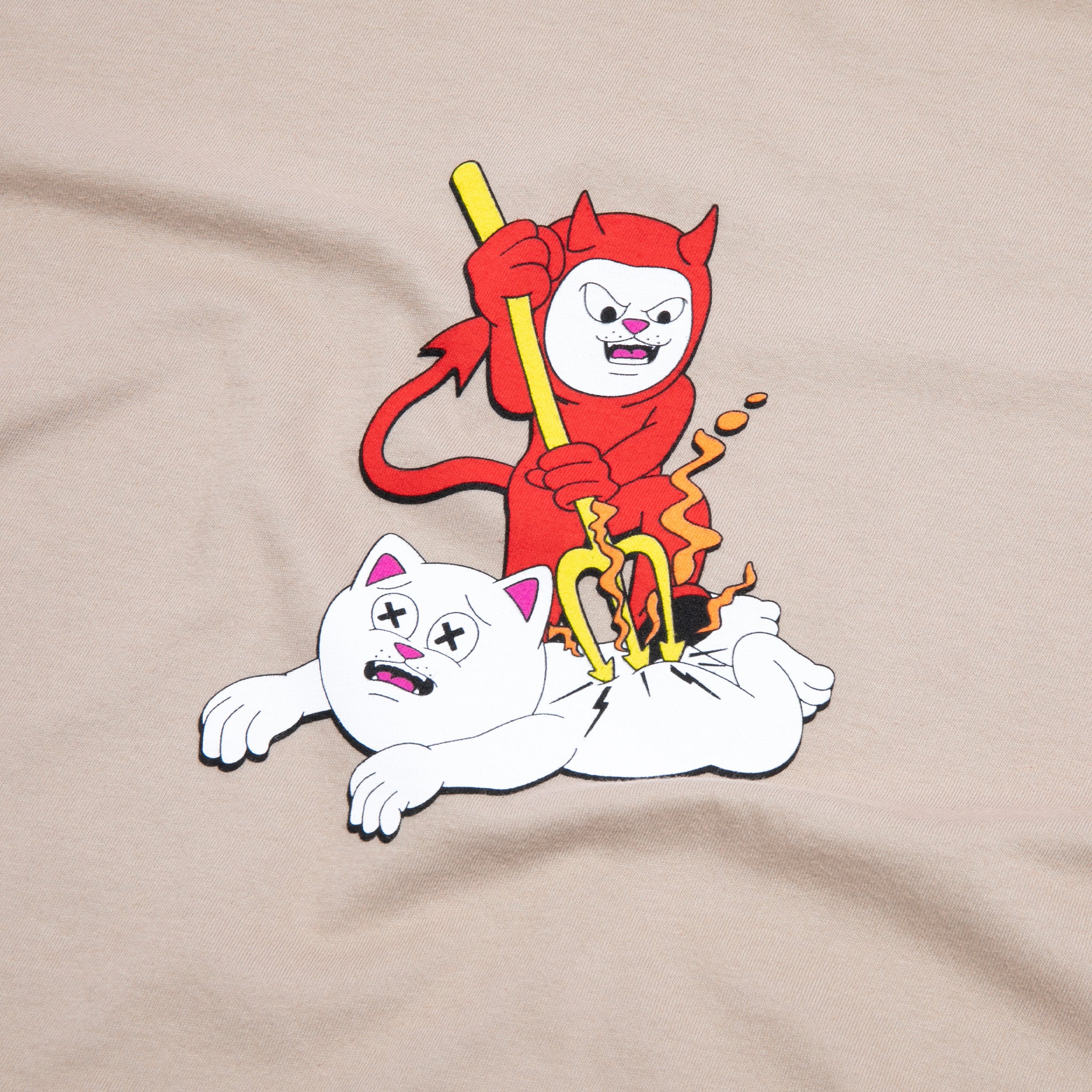 RIPNDIP Branded Tee (Almond)