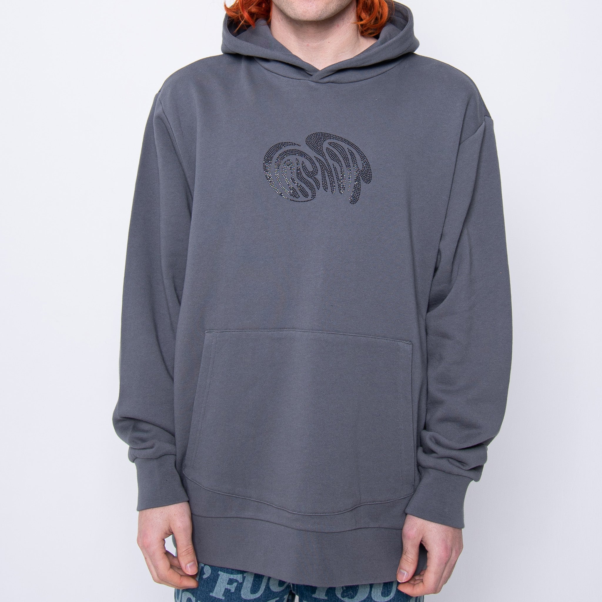 368219 Beautiful Trip Rhinestone Hoodie (Charcoal)