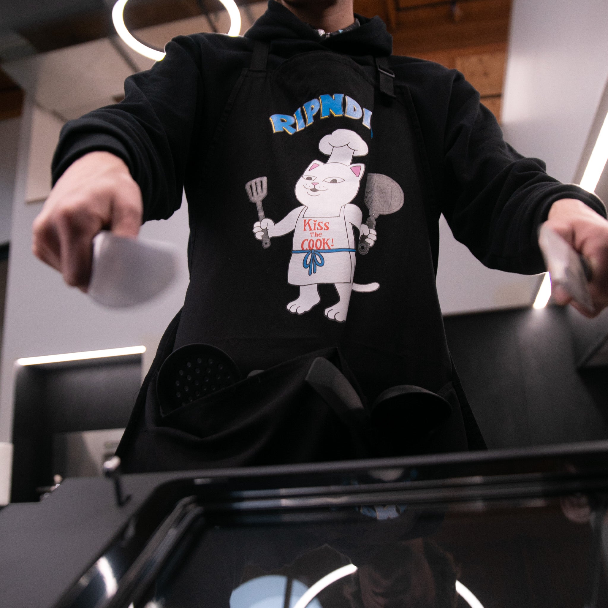 RIPNDIP Kiss The Cook Apron (Black)
