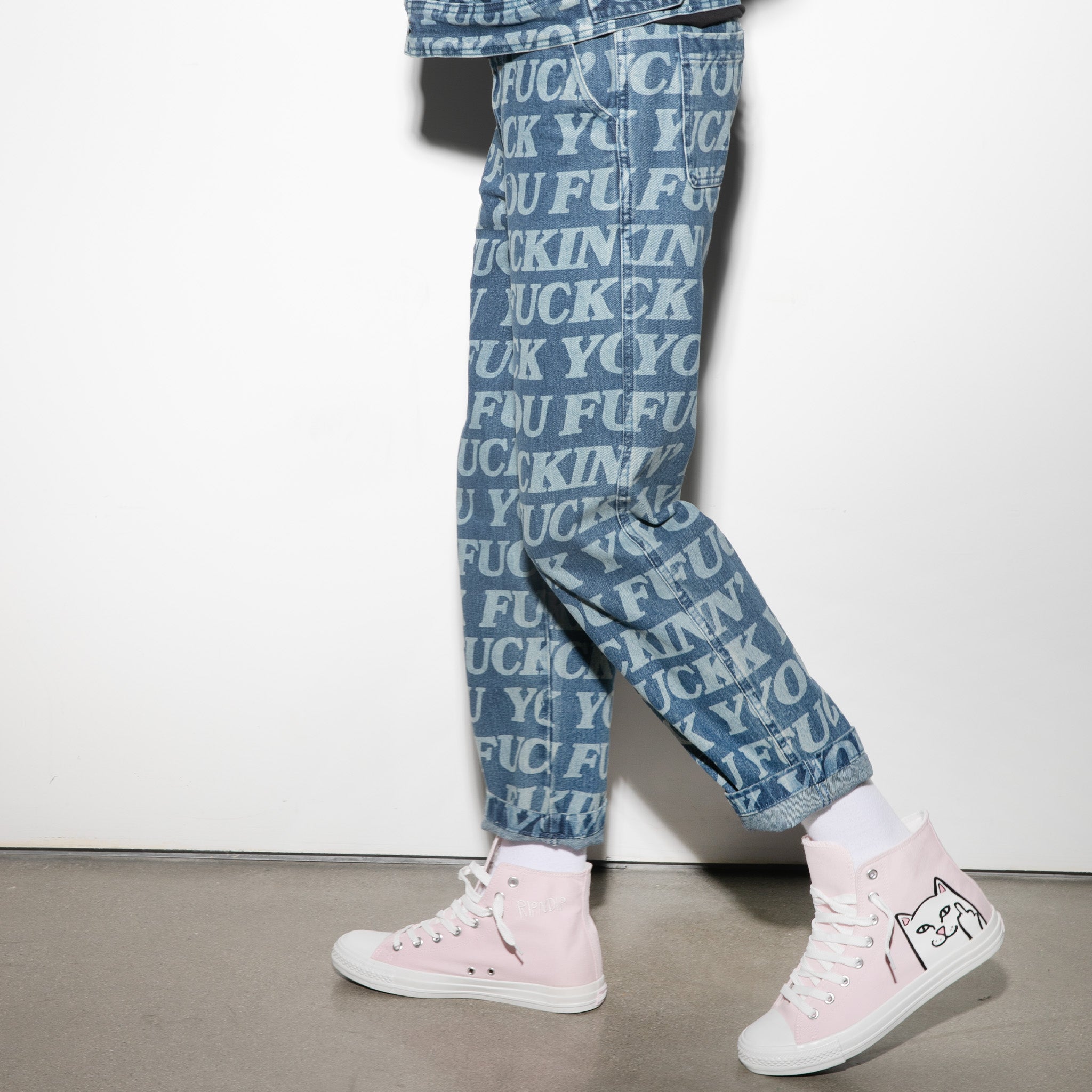 RIPNDIP Fuckin Fuck Denim Pants (Medium Wash)
