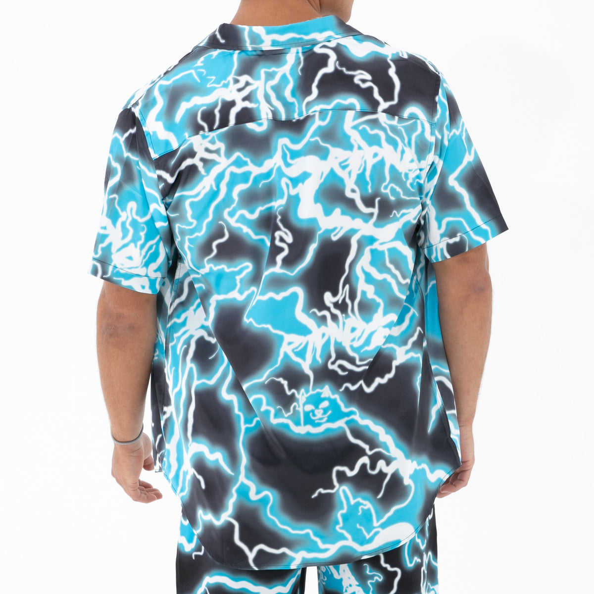 RIPNDIP Nikola Short Sleeve Button Up (Black/Blue)