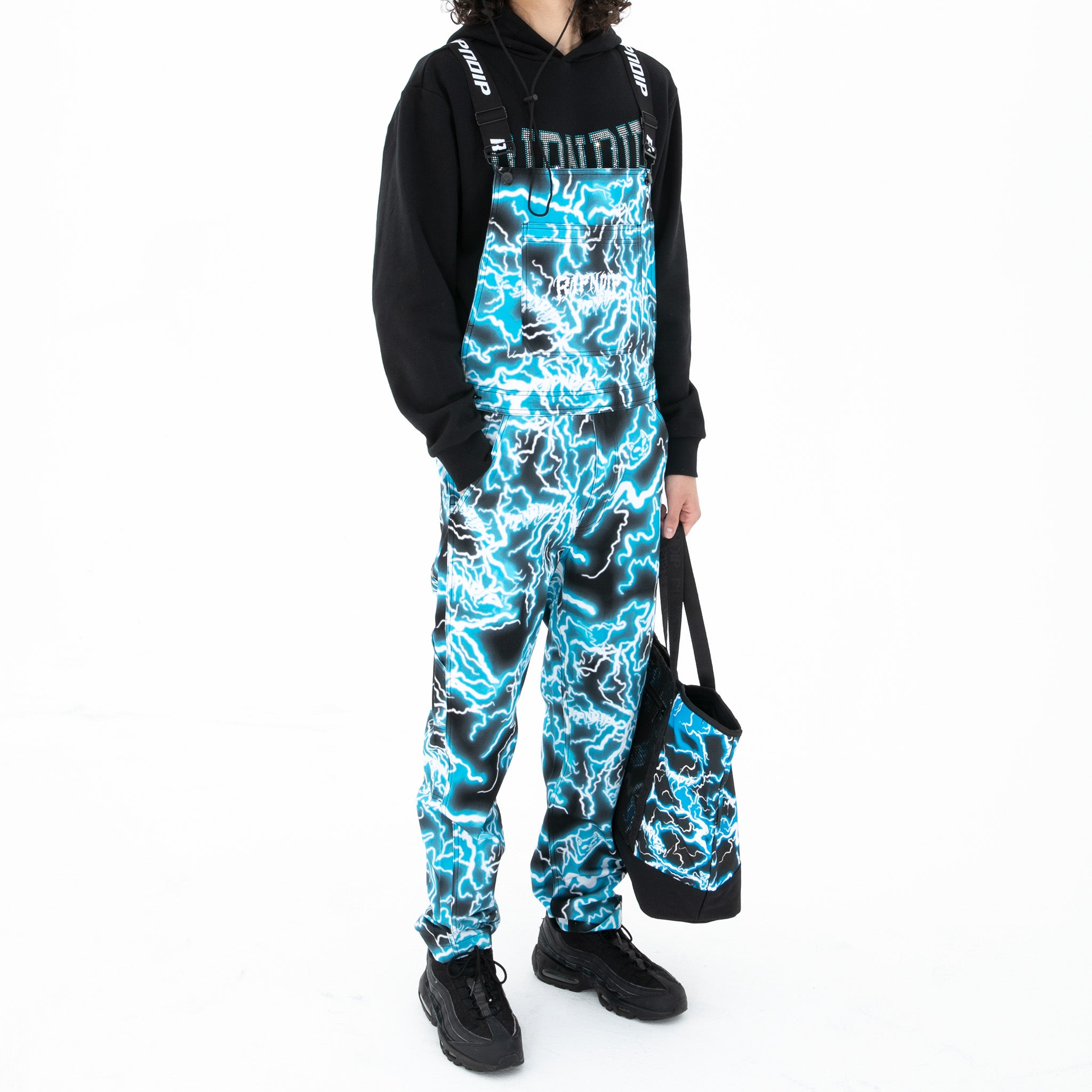 RIPNDIP カモフラージュ オーバーオール 32 ユニセックス Nikola Twill Overalls (Black/Blue) – RIPNDIP