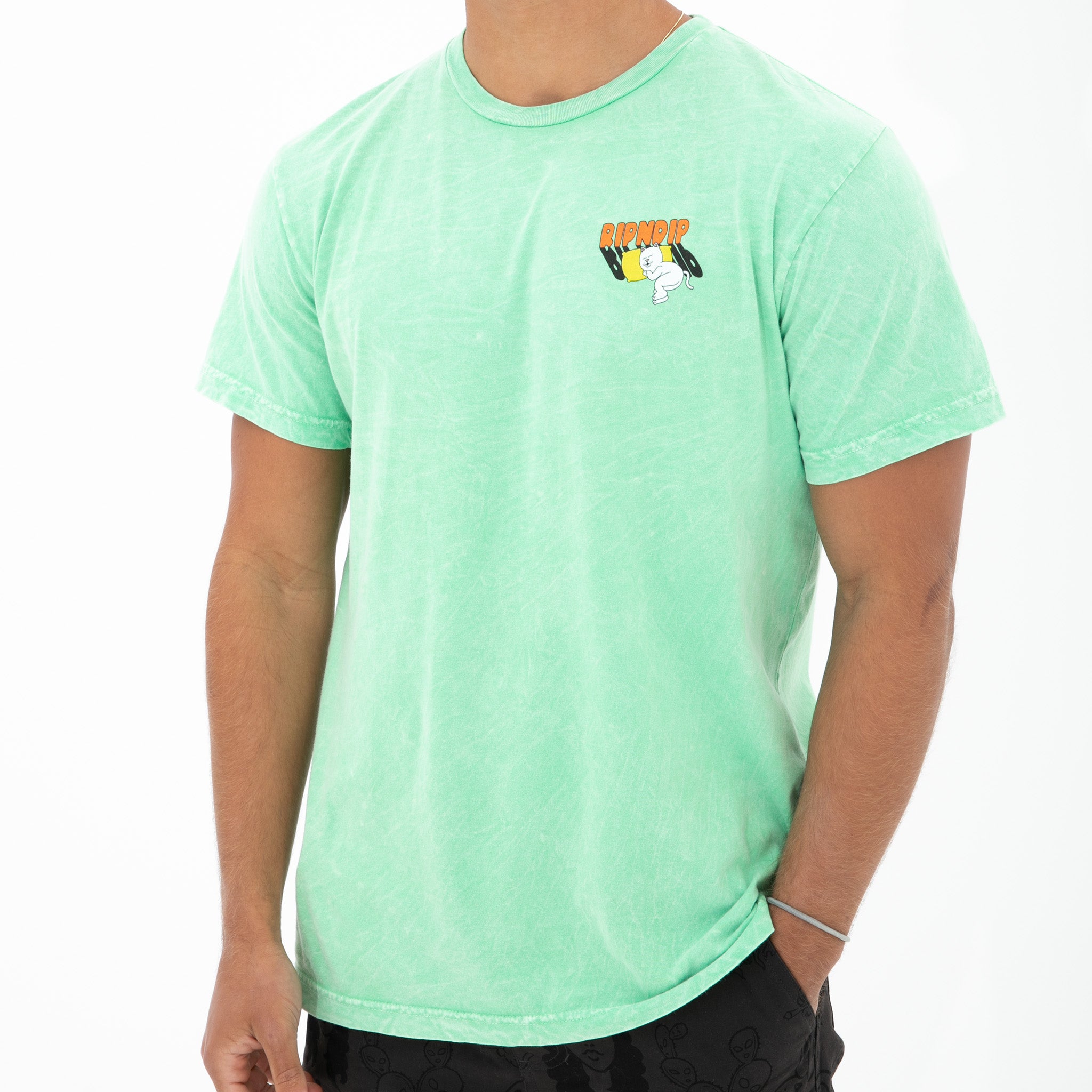 RIPNDIP Summer Camp Tee (Mint Mineral Wash)