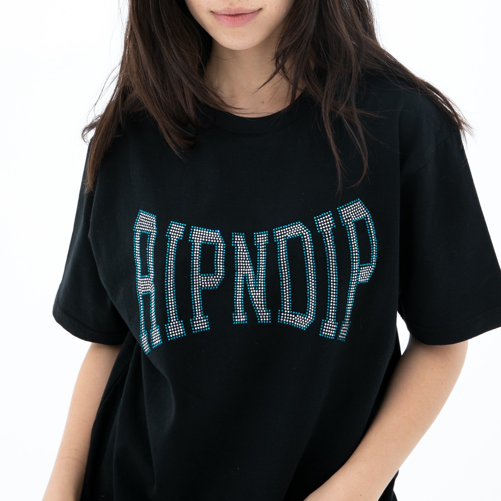 357363 Summer Revenge Rhinestone Tee (Black)