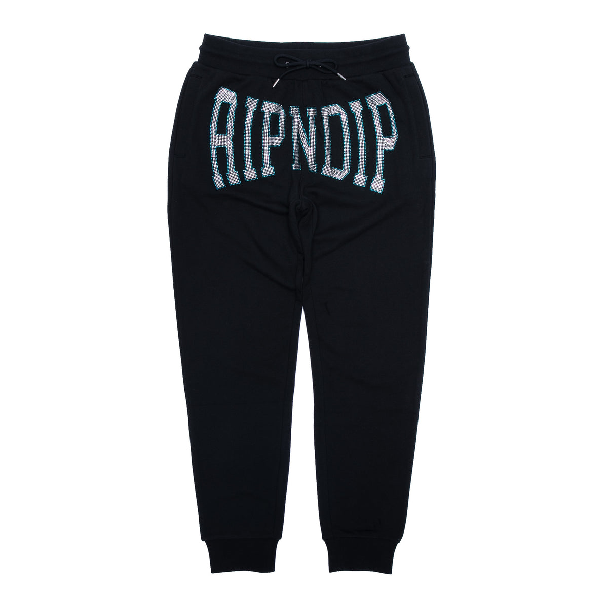 RIPNDIP Summer Revenge Rhinestone Sweatpants (Black)