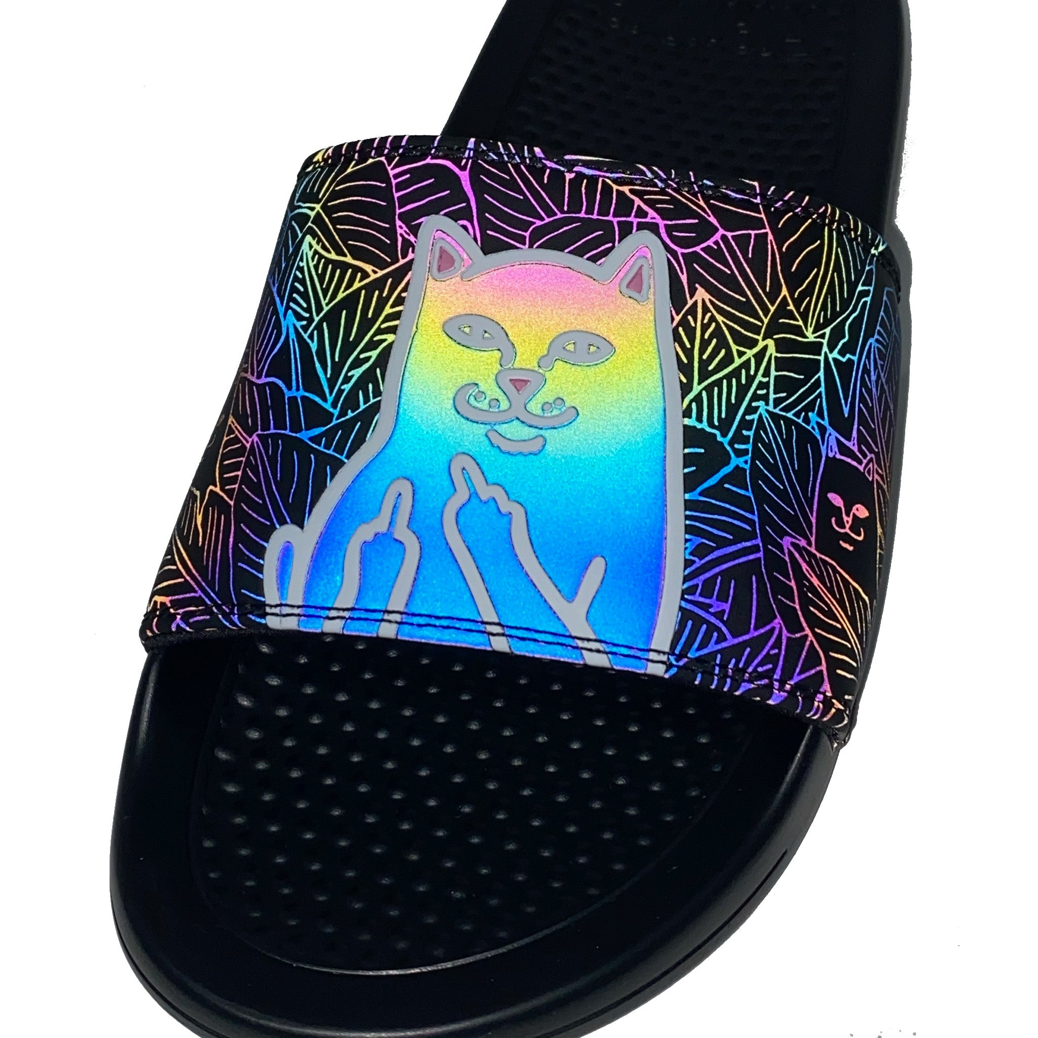 RIPNDIP Lord Jermal Leaf Camo Slides (3M Iridescent)